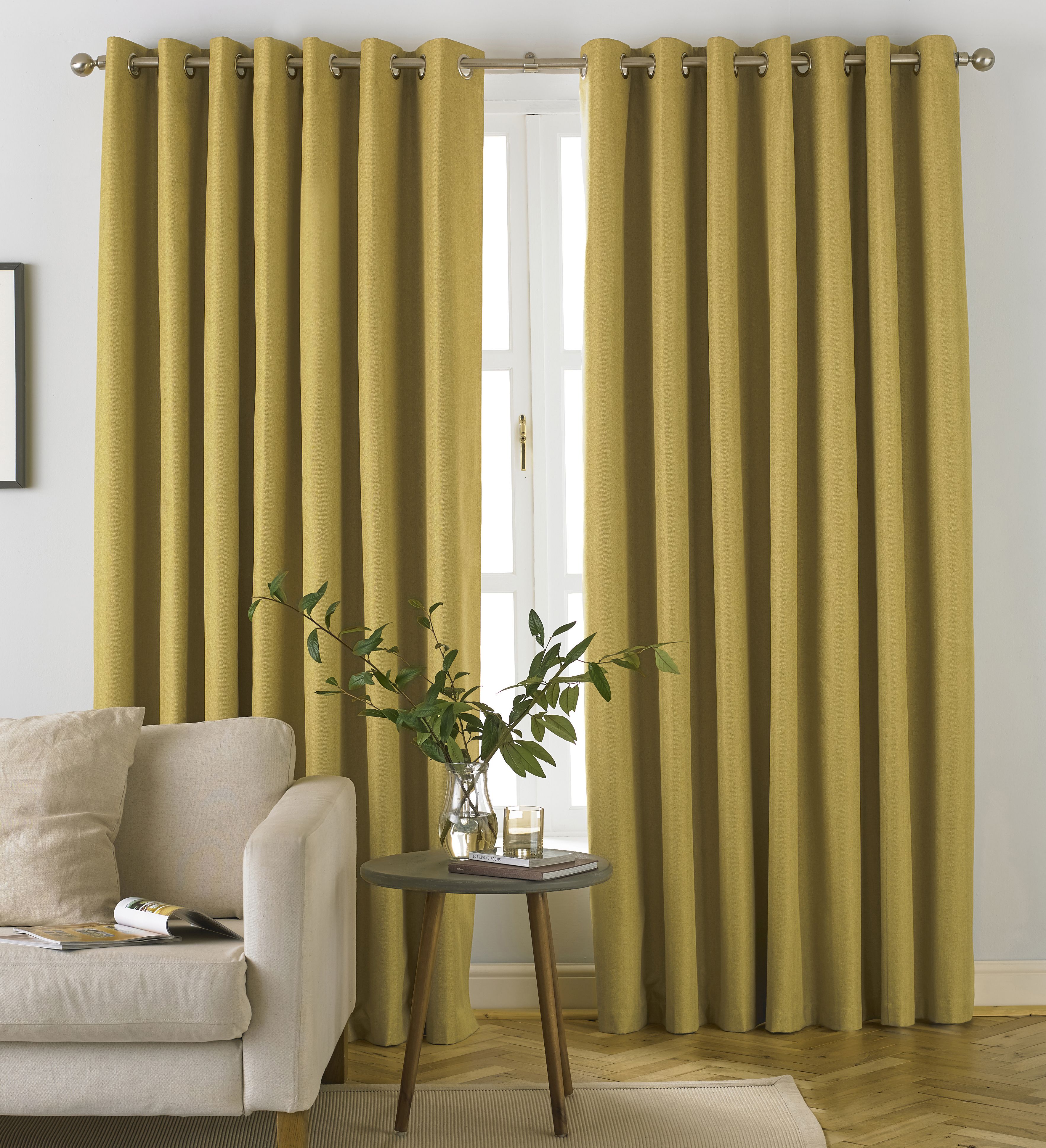 Whether you prefer a bright and cheery room or a more natural atmosphere the Moon curtains have a shade for you. These effective blackout curtains have a 3-pass blackout lining to ensure you have the best sleep of your life. This design of  curtain is an energy efficient choice as they are temperature controlled making your room cool in summer and warm in winter. With stainless steel eyelet holes the Moon curtains are easy to hang and only require a curtain pole for installation.