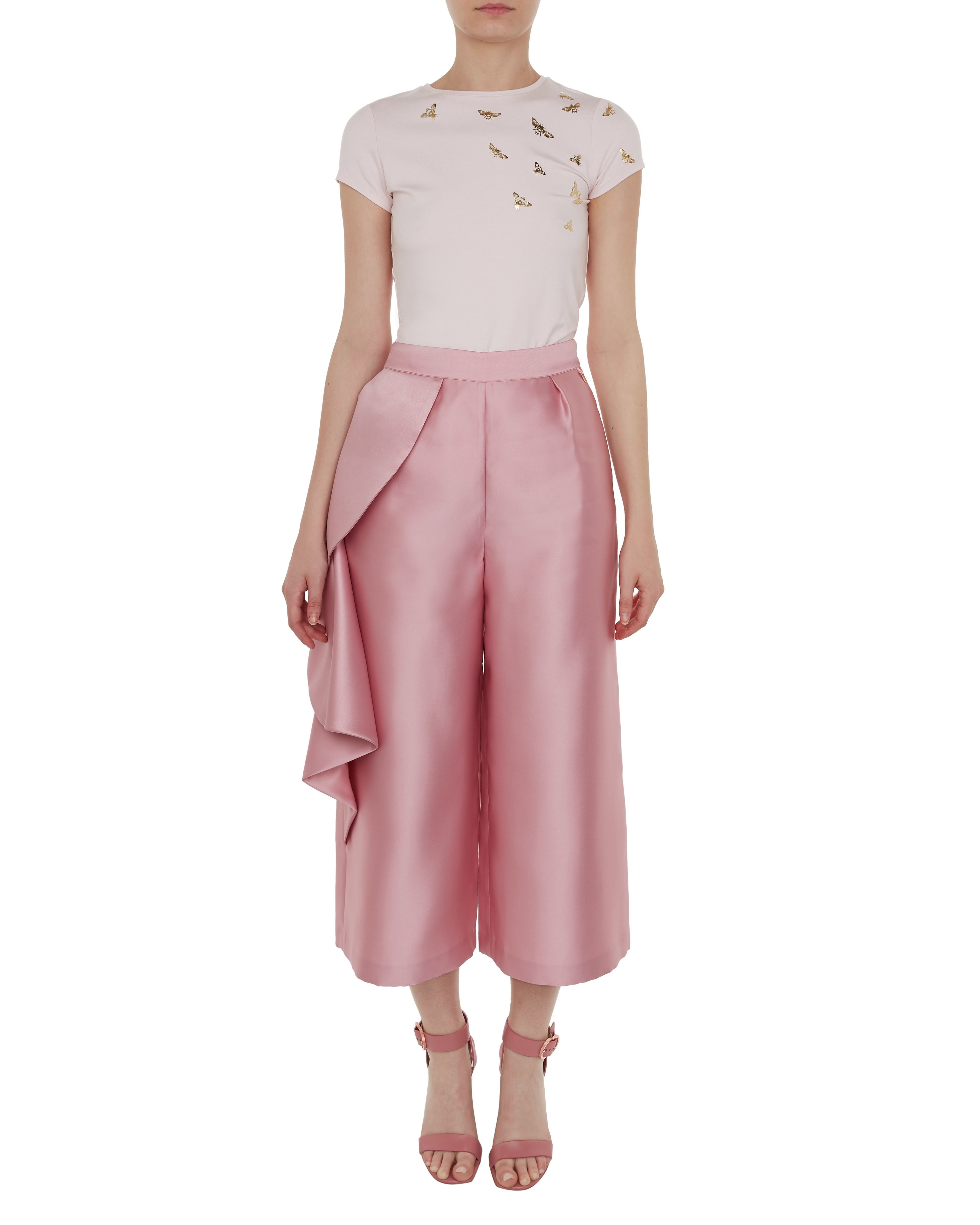 baker by ted baker pink ruffle jacket