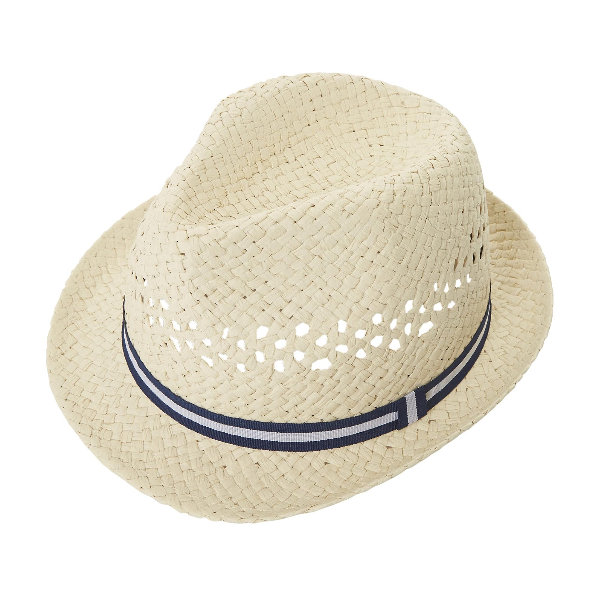 Stay cool in style this summer with this versatile Nester trilby hat. Crafted from woven straw material with a contrasting tape detail hat band. This timeless accessory is effortlessly versatile.