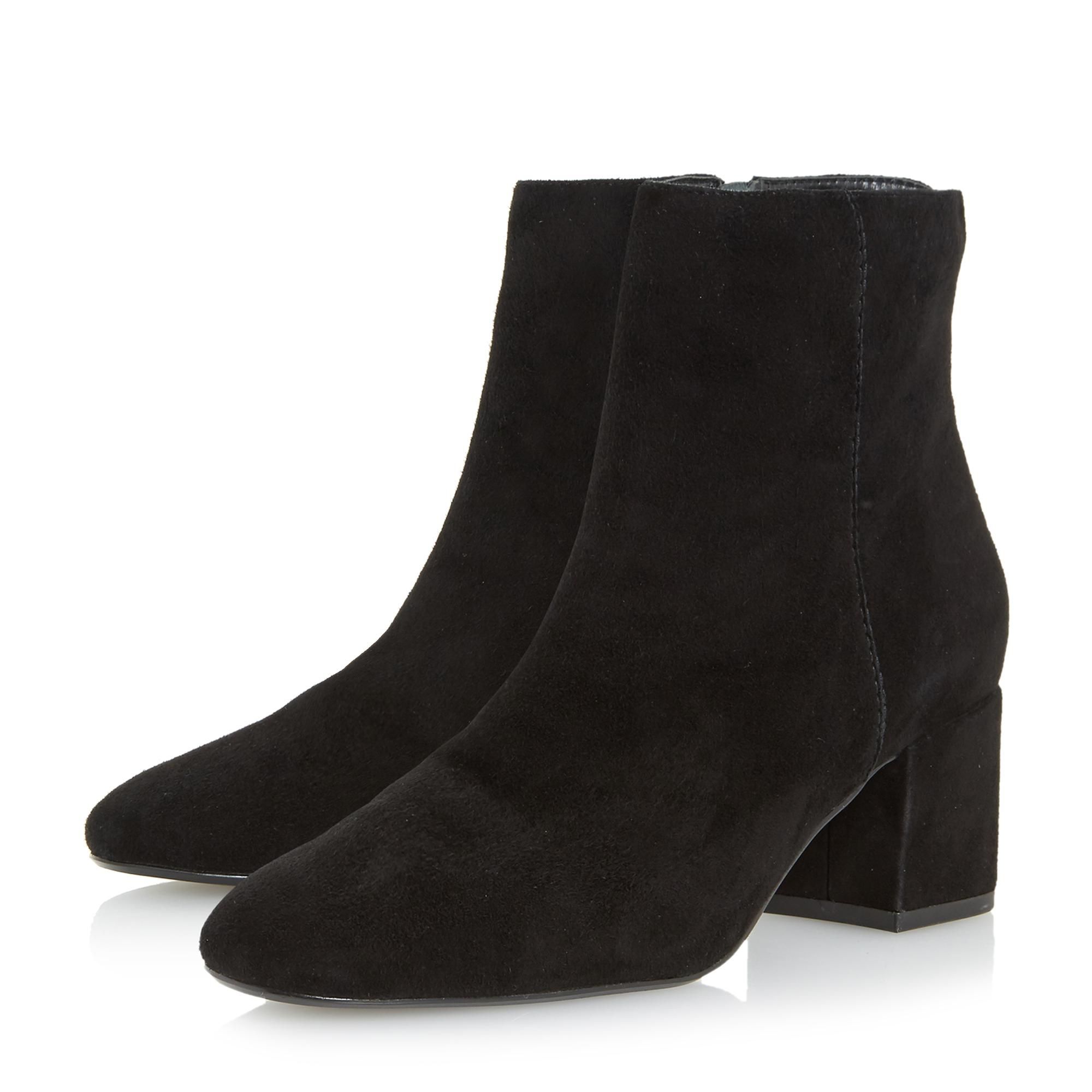 Dune Ladies OLYVEA Mid Block Heel Ankle Boots