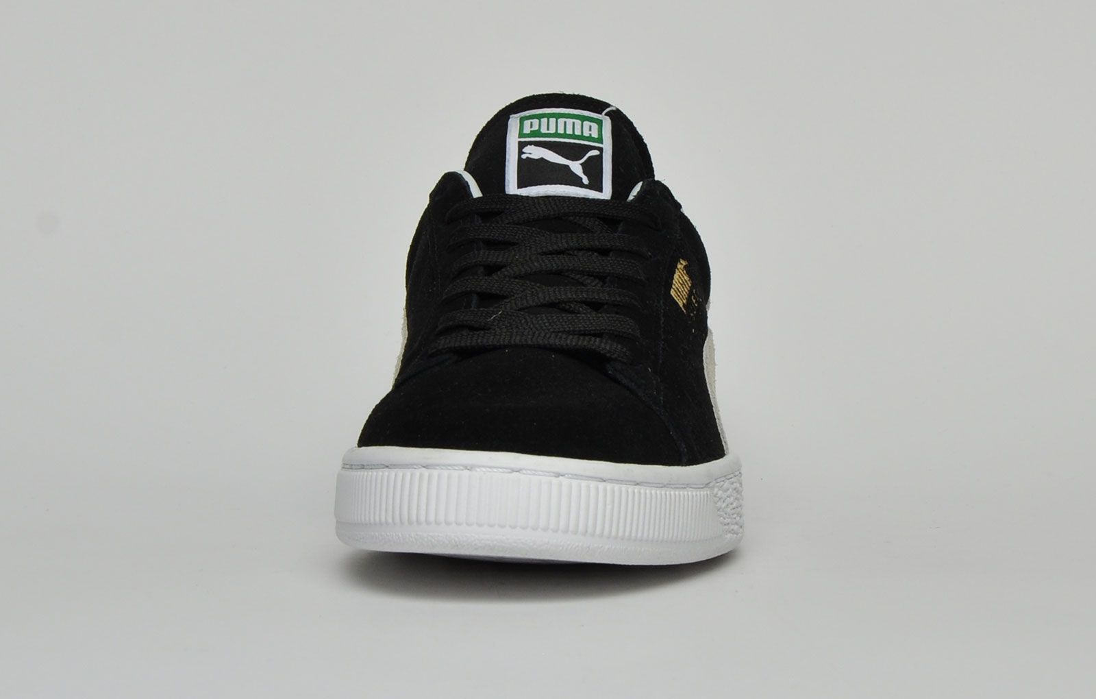 <p>The famous Puma Suede originally started its life as a basketball shoe in the 60s before receiving its hero cult status it now has due to trainer enthusiasts around the world falling for its amazing looks and great street appeal. A very stylish trainer sitting at the forefront of retro trainer appeal of the modern day. Inspired with that old school charm in mind, straight from the court this is an updated classic that will never go out of fashion and which takes, comfort, durability, and styling to the next level. This Puma Suede has an unmissable charm and creates the perfect trainer for individuals who want retro style and luxurious comfort all combined into one. Crafted in a premium suede leather with a Puma form stripe this is the epitome of a super cool trainer at an affordable price. Puma signature branding appears to the side upper and a full Puma Cat logo is also visible to the tongue. These suede’s have a padded heel and ankle arch for a comfortable fit and feature a contrasting textured midsole well suited to the rigors of an active lifestyle. </p> <p>- Premium suede leather upper</p> <p> - Secure lace up system </p> <p>- vintage styled wrap around sole</p> <p>- Additional cushioning and added ankle support</p> <p>- Durable outsole with treaded design for added grip</p> <p>- Puma branding throughout </p>