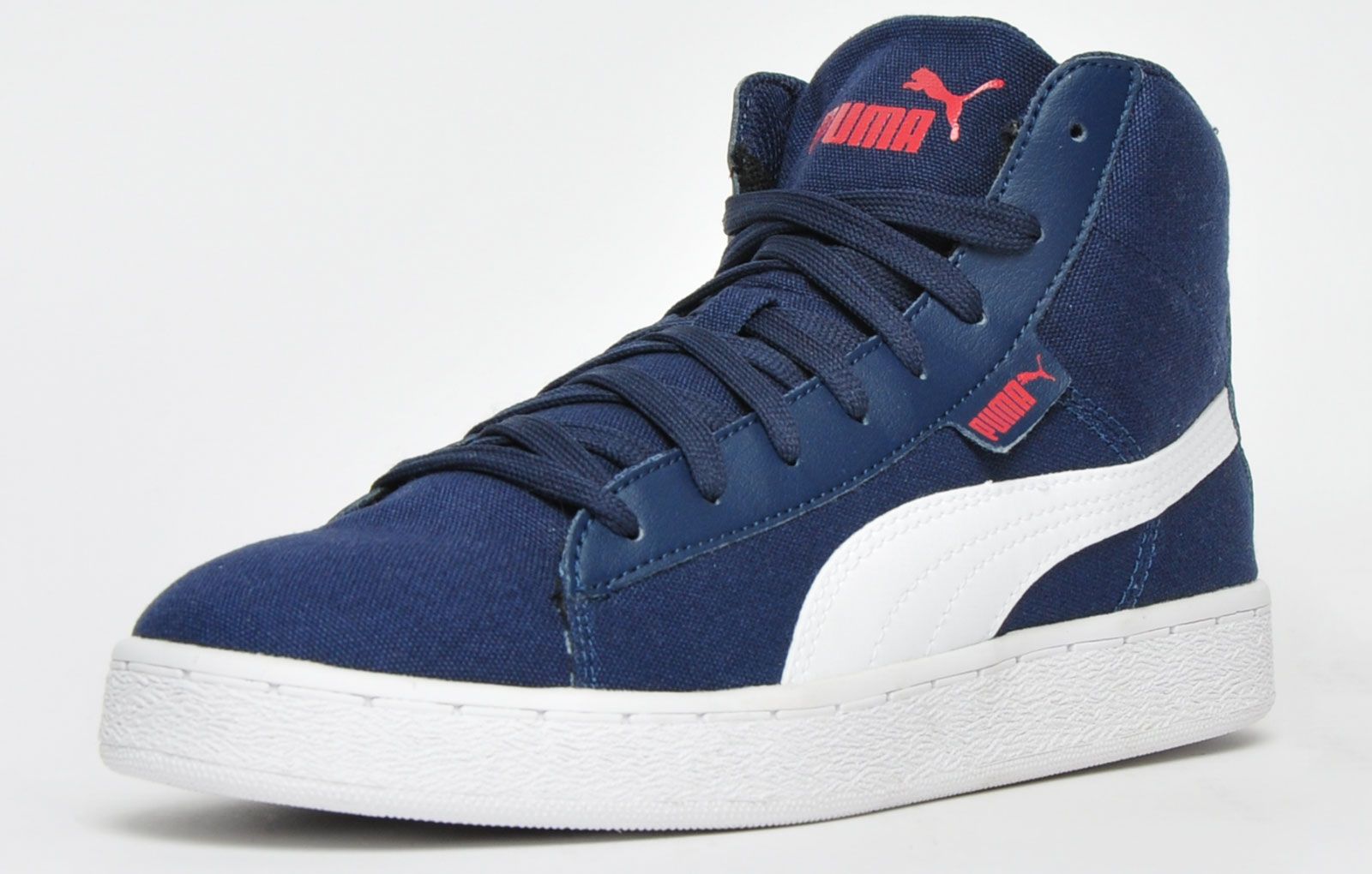 Puma always stood out as a brand that consistently offers iconic classic shoes. This ’48 Mid top canvas trainer is no exception, offering a premium styled upper with synthetic overlays, the 48 will make heads roll wherever it goes. <p>Featuring an EVA midsole and padded tongue and ankle collar – the 48 mid offers comfort like no other whilst the secure up-front lacing system and durable outsole offers lockdown stability across all wear. </p> <p>- Premium canvas upper </p> <p>- Mid top silhouette </p> <p>- Secure up-front lacing closure </p> <p>- Synthetic overlays for added style</p> <p>- PU heel cage for added stability </p> <p>- Vintage inspired outsole </p> <p>- Puma branding throughout </p>