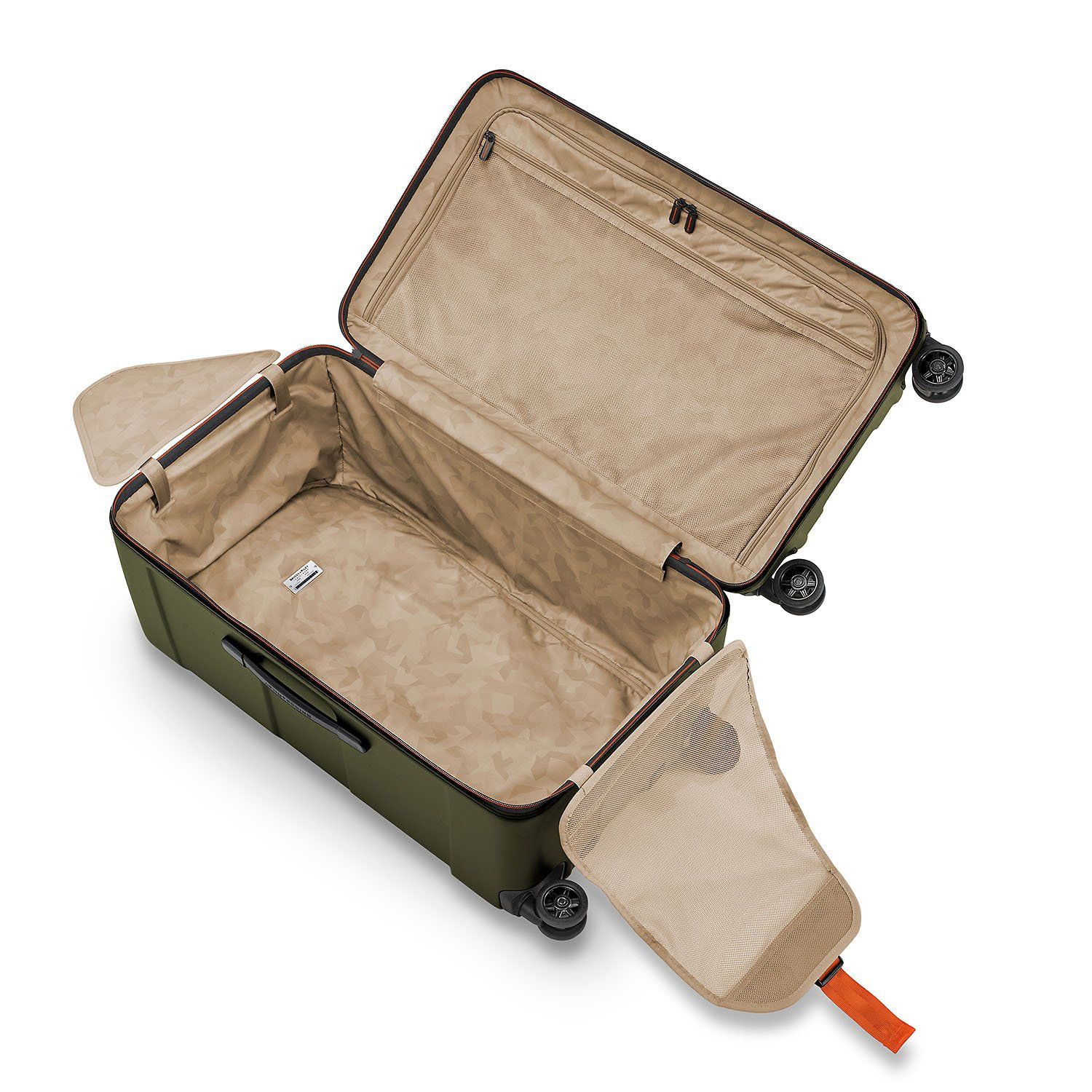 Lighter than a trunk, bigger than a suitcase -- you get the best of both worlds with the Torq Medium Trunk Spinner. The rugged, resilient hardside case means ultimate protection for all your belongings. Key features include: Outsider® handle provides greater interior capacity and a smooth surface for packing so clothes arrive wrinkle-free. Monogrammable leather nameplate to customise with your initials; easily removable and replaceable. Cavernous main compartment accommodates a large variety of bulky clothing or odd-shaped items; lid pocket can either be used as a suiter or as additional packing space. 80/20 lid opening allows bag to be packed like a traditional suitcase on a luggage rack. 3-layer, 100% virgin Makrolon® polycarbonate material is high-strength, lightweight, and provides elasticity and resiliency.