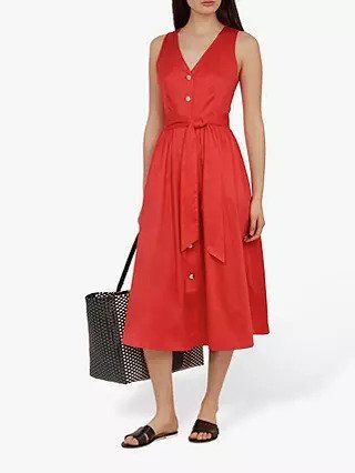 button down pink dress