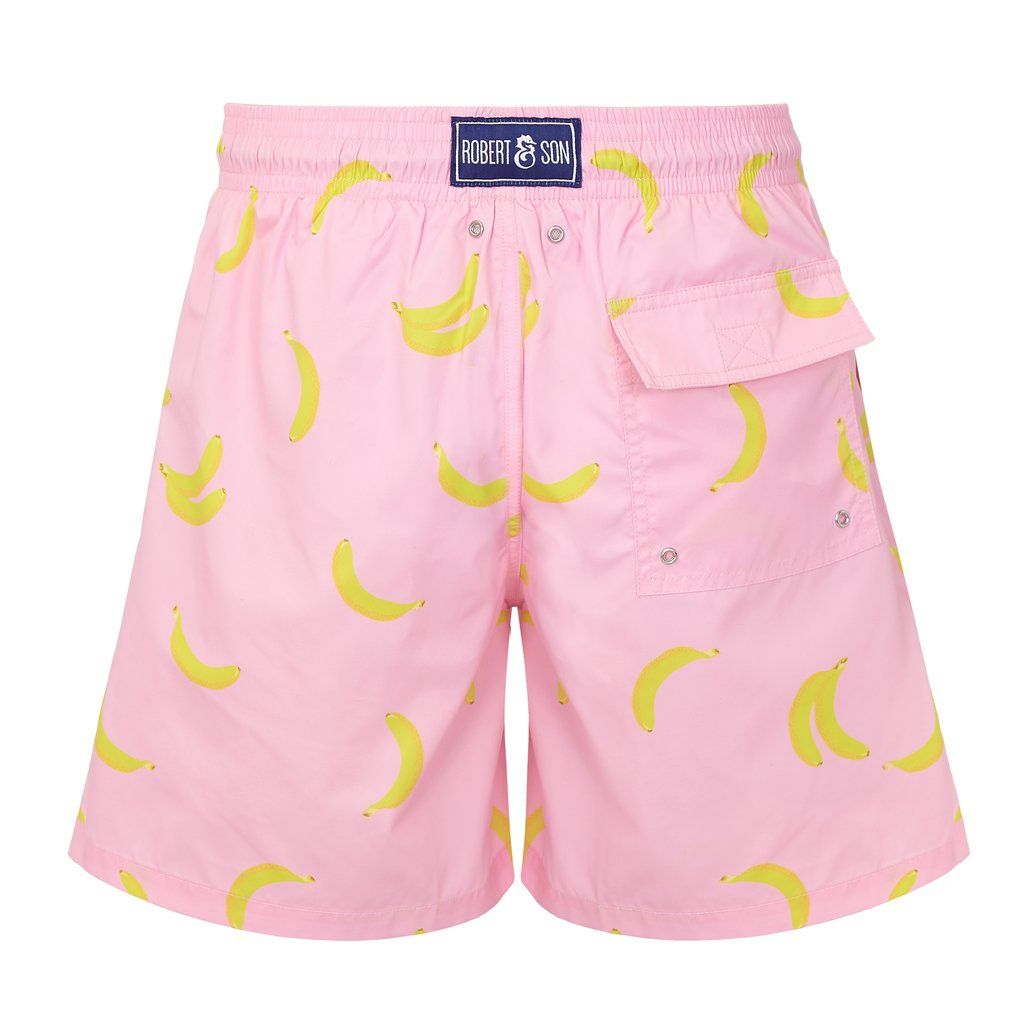 Men's Pink Bananas Swim Shorts