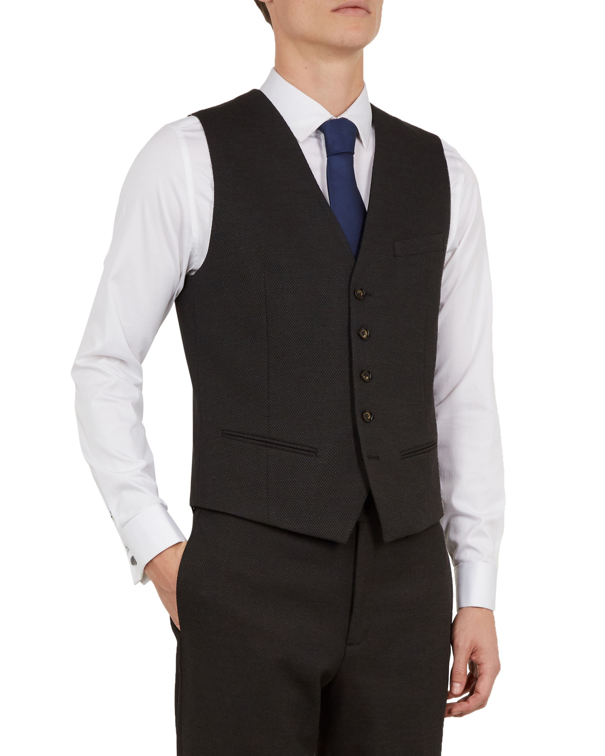 ted baker charcoal waistcoat