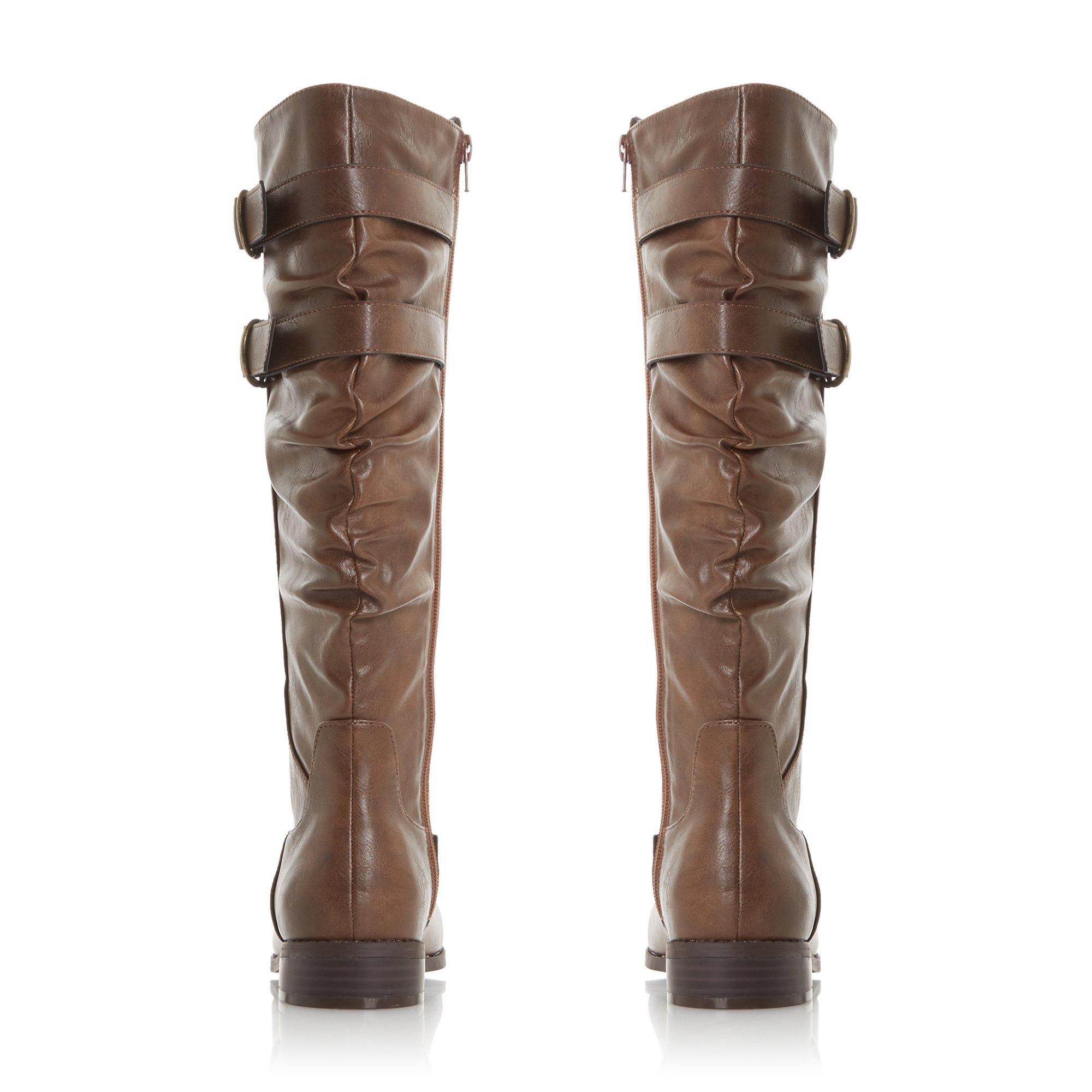 Buckle into Autumn. Knee high boots are back with Tobi. Make a statement in these traffic stopping boots.