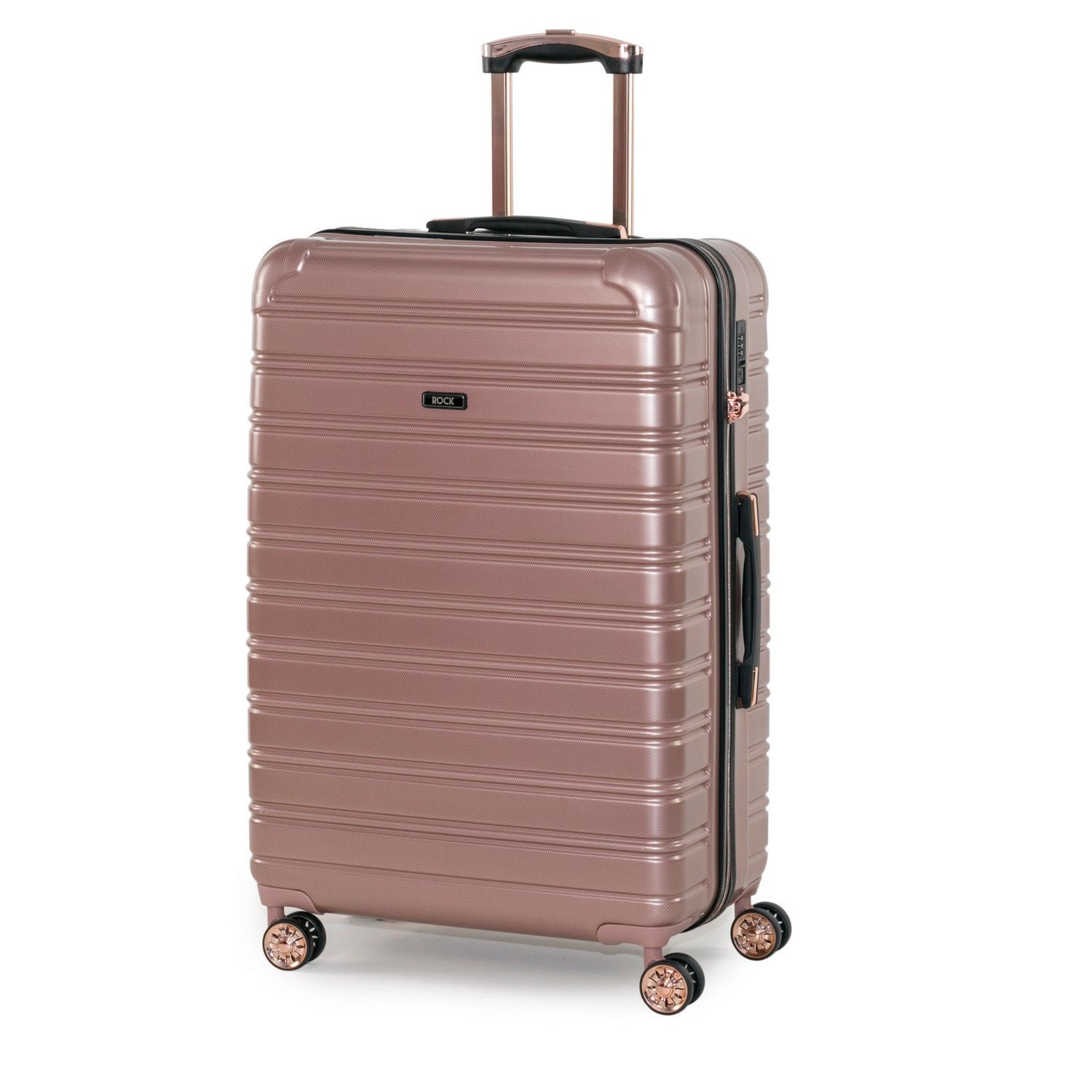 Rock Chicago 78cm Hardshell Large Suitcase Rose Pink