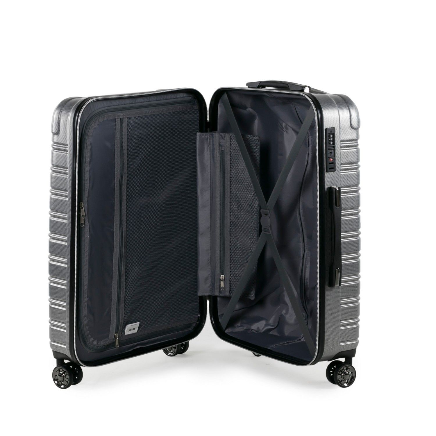 Rock Chicago 56cm Cabin Size Hardshell Suitcase Black