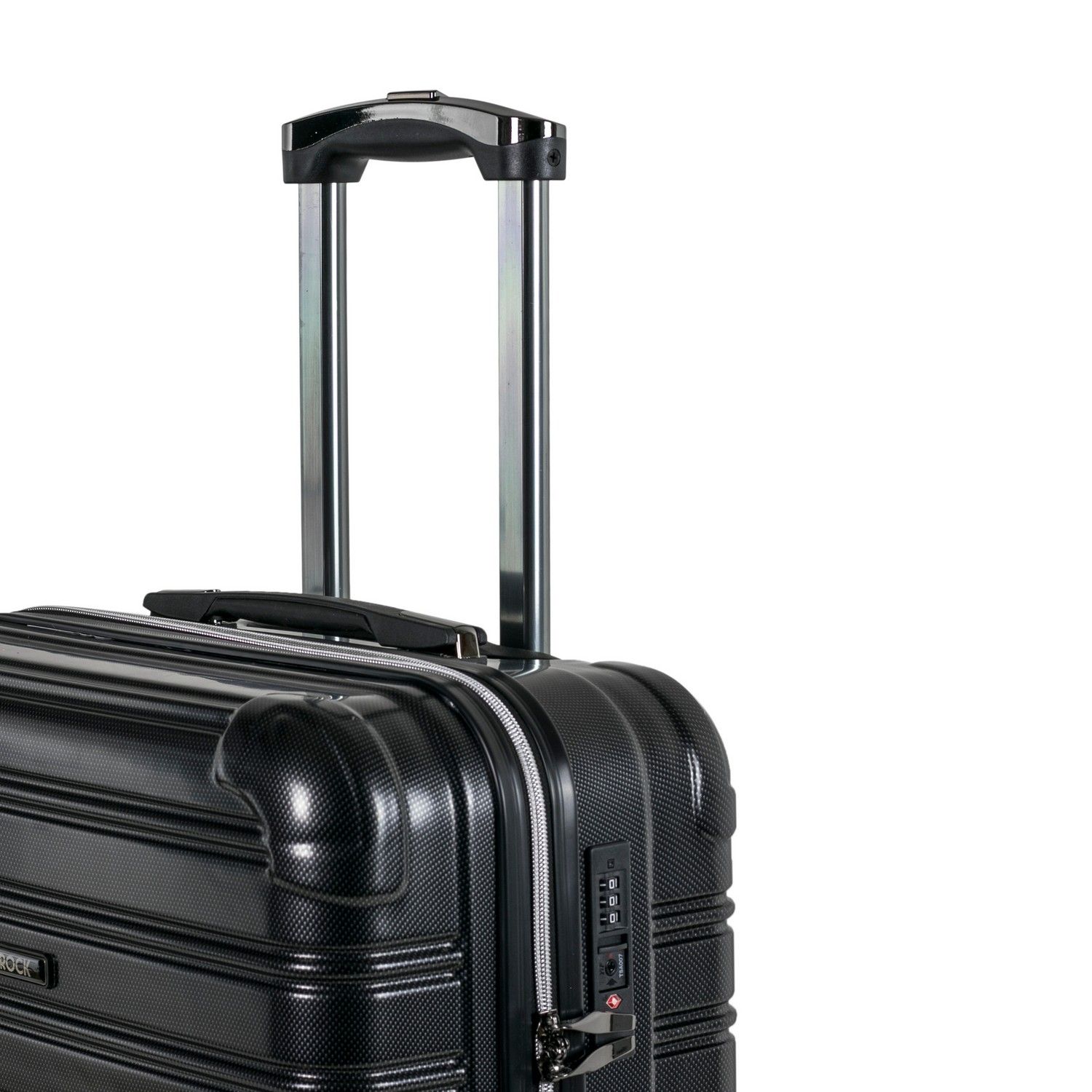 Rock Chicago 56cm Cabin Size Hardshell Suitcase Black
