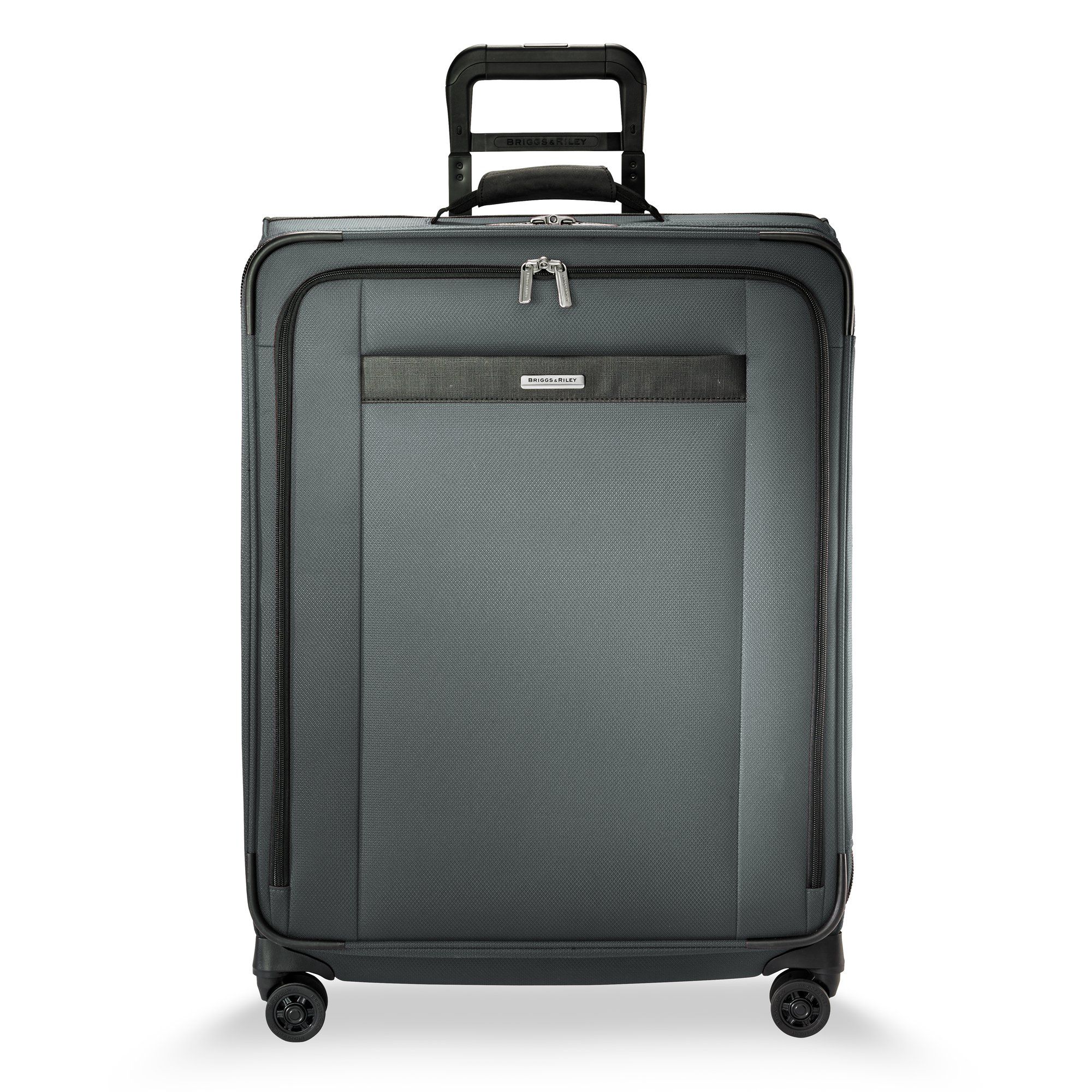 Meet the best of both worlds.  The Transcend Medium Expandable Spinner is large enough to store extra clothing and essentials, but still light enough to not slow you down.  Four spinner wheels transport you effortlessly across the airport and around the world.  VX™ veratile expansion allows up to an extra 6cm of customisable capacity and ensures a sturdy shape for easy packing. Lightweight hybrid fiberglass frame provides flexibility, durability and shape retention. Outsider® handle for wrinkle-free flat packing provides greater interior capacity and increased packing space. SmartLink™ system strap transports two or more bags as one. Large, gusseted u-zip front compartment has a wide opening for hassle-free access to extra items like a jacket or sweater. VX™ variable expansion system allows for easily customisable capacity (up to 6cm of extra packing space) and ensures bag will retain its structure and shape while you pack and travel. Built-in garment folder with removable, adjustable foam roll bar neatly holds 2 suits or garments or 1-4 shirts and cinches them securely in place to prevent wrinkling.