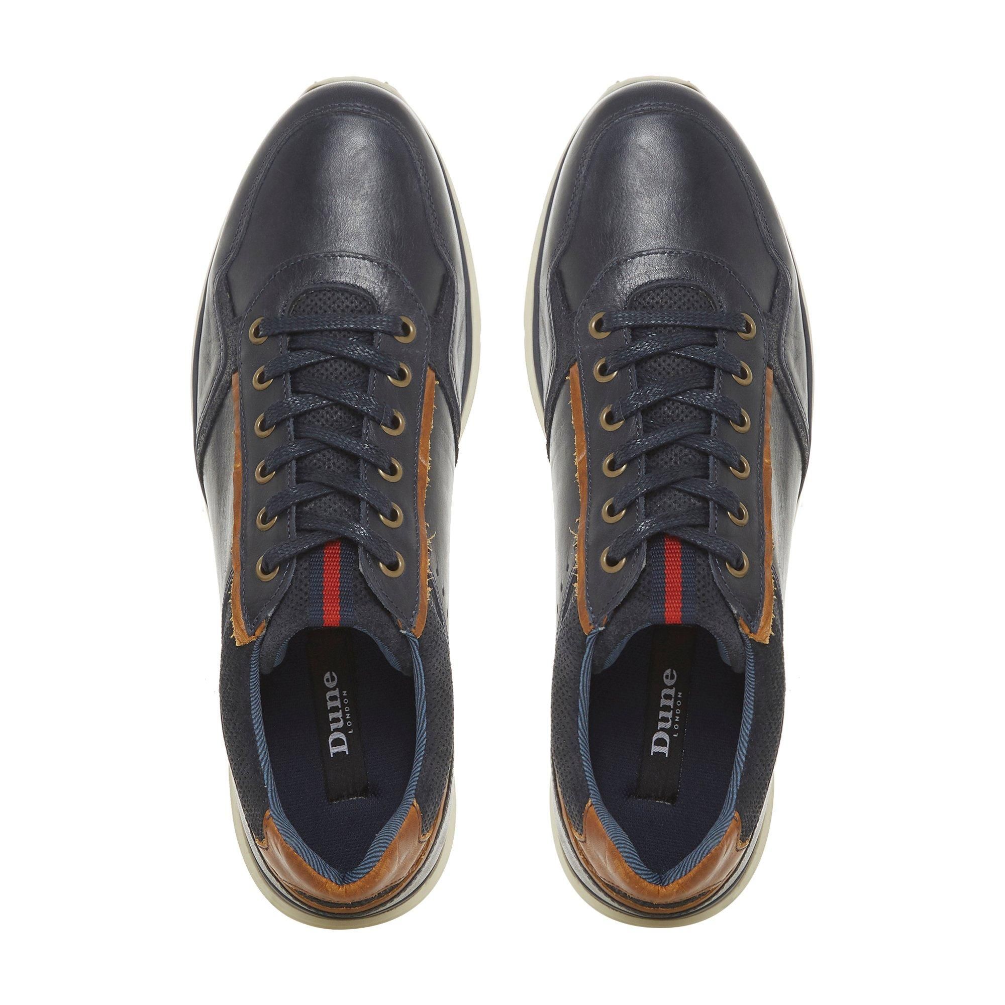Breathe new life into your casual shoe range with the Tynecastle trainers. Featuring a leather upper with piped detail and a lace-up fastening. A contrasting sporty sole complete this stellar off-duty design.