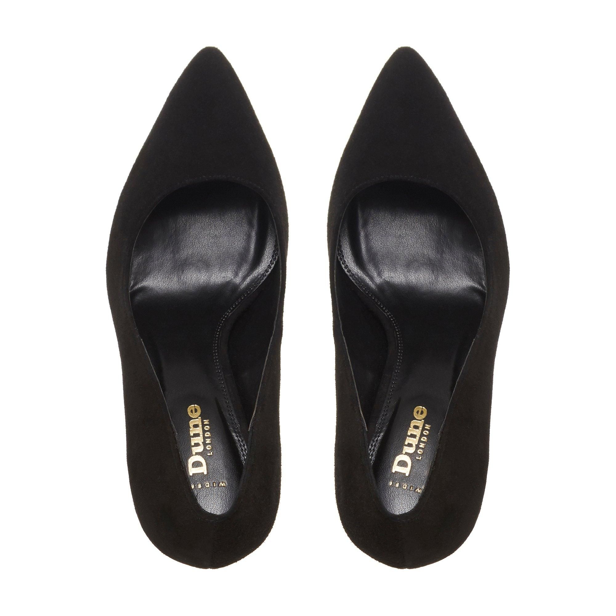 dune wide fit shoes ladies