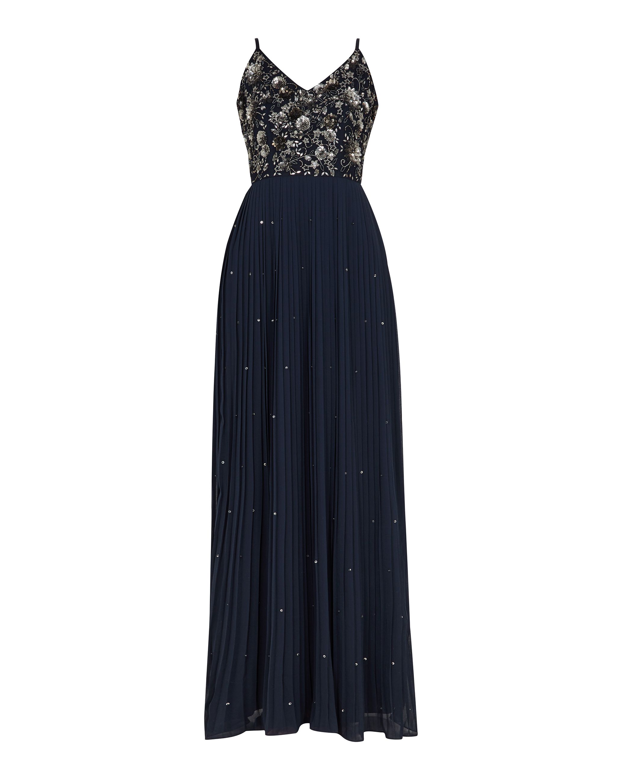 Strappy Embellished Maxi Dress