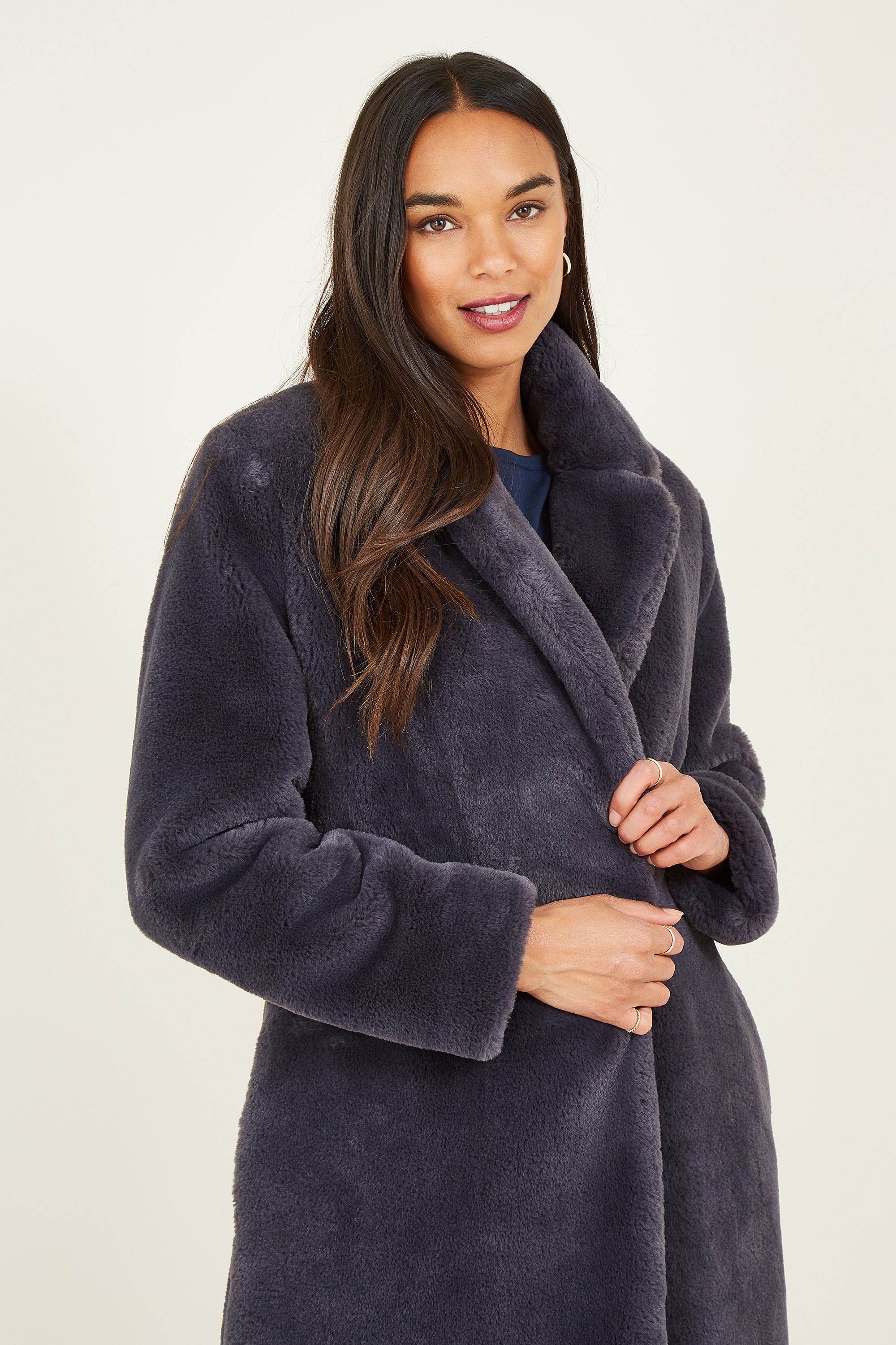 Yumi Faux Fur Coat