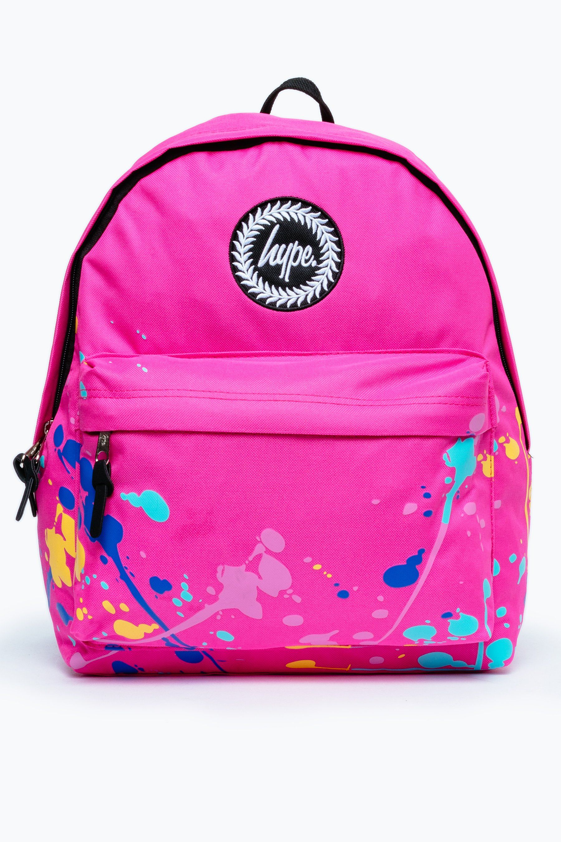 Hype Pink Paint Splatter Backpack