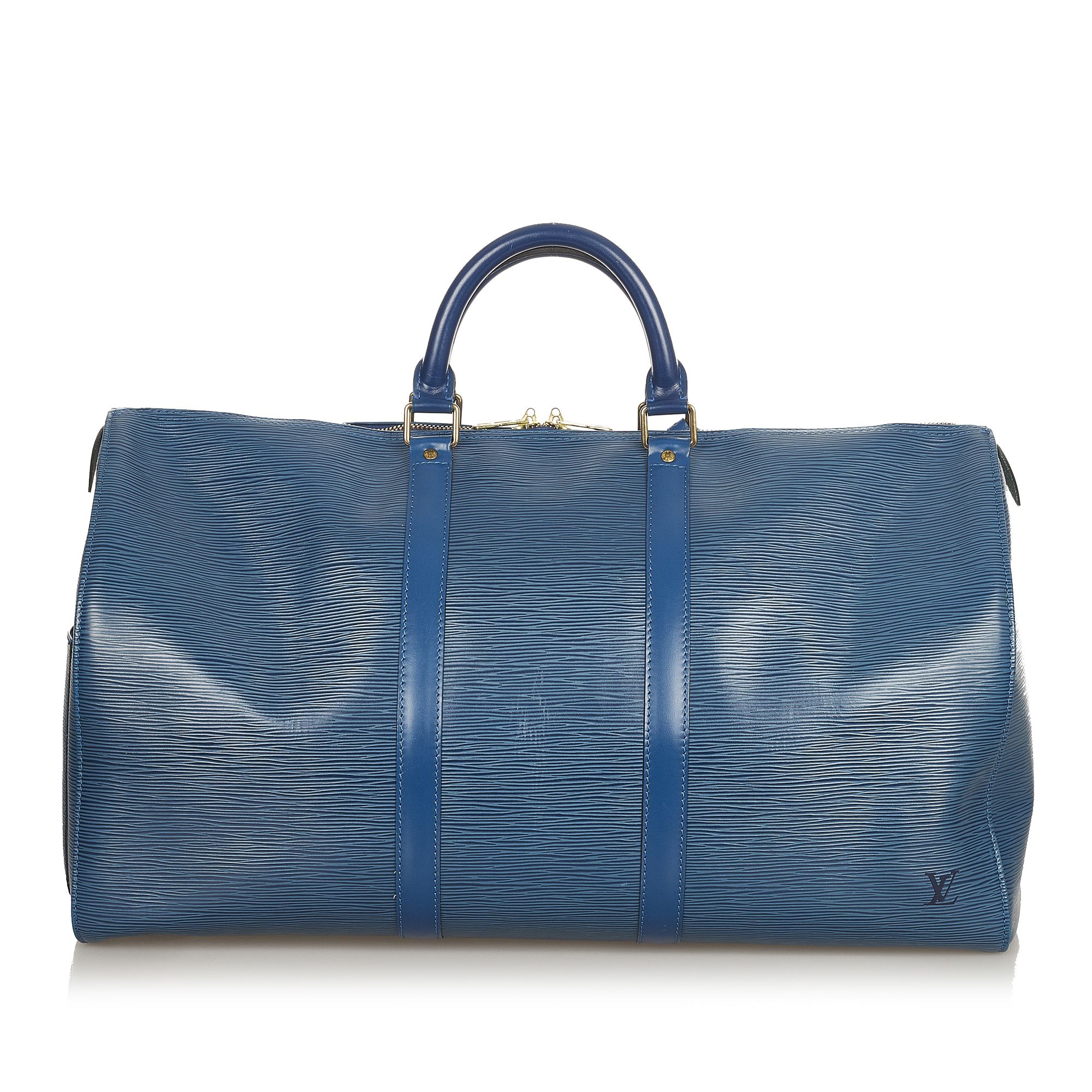 Vintage Louis Vuitton Epi Keepall 50 Blue