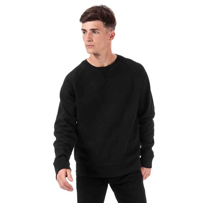 Mens Timberland Basic Crew Sweat  Black.  <BR><BR>- Long sleeve.<BR>- Ribbed collar  cuffs and hems.<BR>- Lightweight.<BR>- Signature logo.<BR>- Branding on chest.<BR>- 83% cotton  17% polyester.  Machine washable.<BR>- Ref: A1W6D0011.