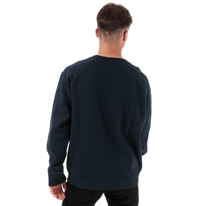 Mens Timberland Basic Crew Sweat  Navy. <BR><BR>- Crew neck.<BR>- Long sleeves.<BR>- Ribbed collar  cuffs and hems. <BR>- Lightweight.<BR>- Signature logo.<BR>- Branding on chest. <BR>- 83% cotton  17% polyester. Machine washable.<BR>- Ref: A1W6D4331.
