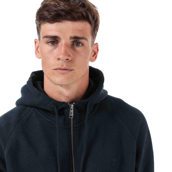 Mens Timberland Basic Zip Hoody in navy.<BR><BR>- Drawcord-adjustable hood.<BR>- Full zip fastening.<BR>- Long sleeves.<BR>- Timberland tree logo embroidered at left chest.<BR>- Kangaroo style pockets to front with ribbed trim.<BR>- Ribbed cuffs and hem.<BR>- Contrast back neck tape.<BR>- 83% Cotton  17% Polyester.  Machine washable.<BR>- Ref: TB0A1W7M 433