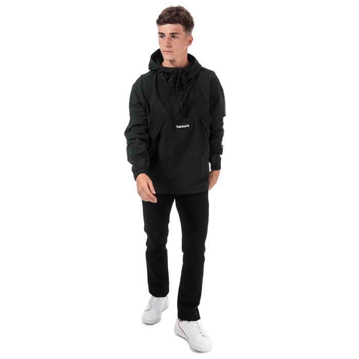 Mens Timberland YC Trial Pullover Jacket  Black.  <BR><BR>- Drawcord-adjustable hood.<BR>- Water-repellant. <BR>- Elasticated cuffs.<BR>- Centre back length: 76.2cm-30cm. <BR>- 100% Nylon. Machine washable.<BR>- Ref: A1Z8G0011.
