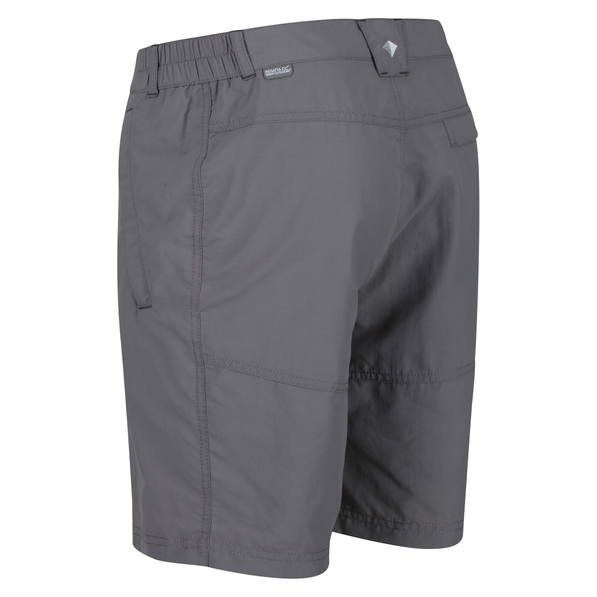 Material: 100% lightweight polyamide fabric. Durable water repellent finish. Quick drying. Crease resistant. Part elasticated waist. Multi pocketed.