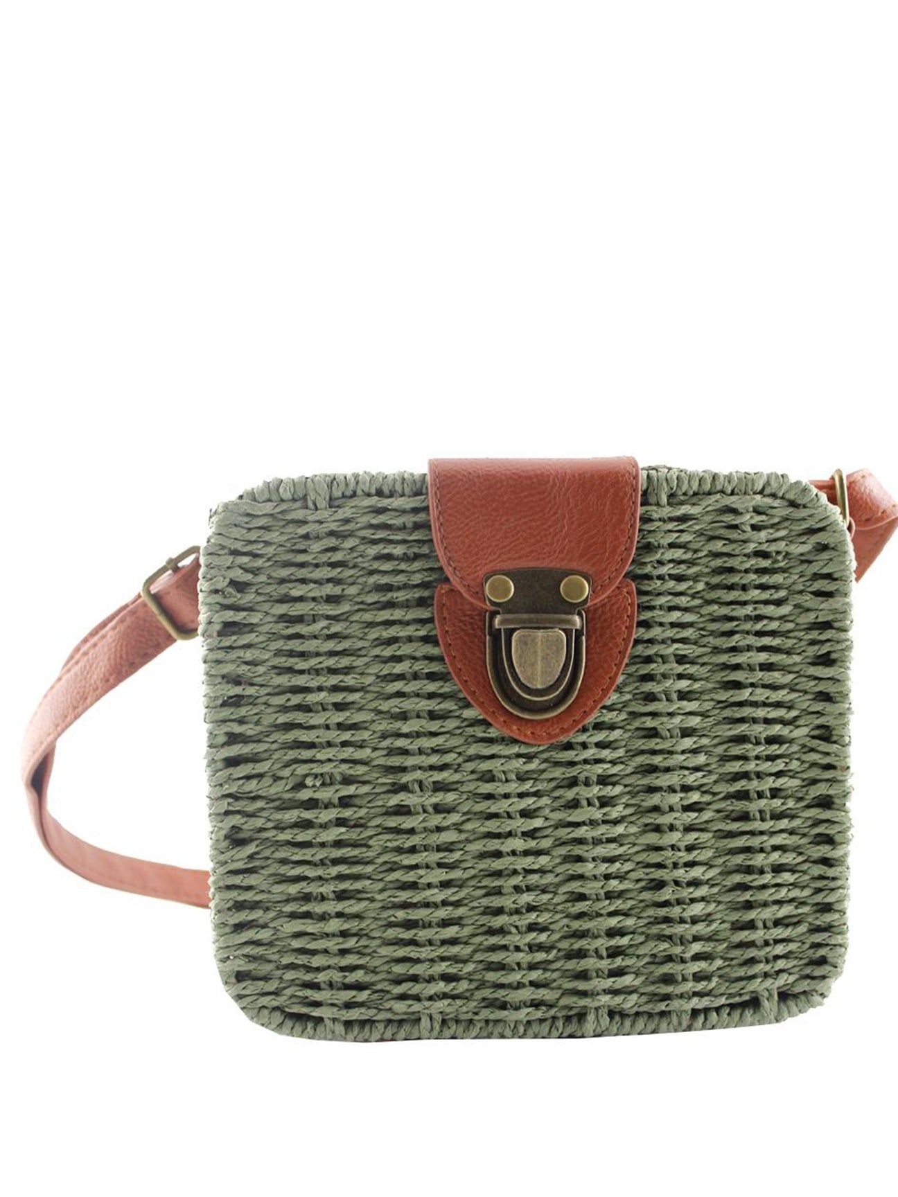 Straw Cross Body Bag