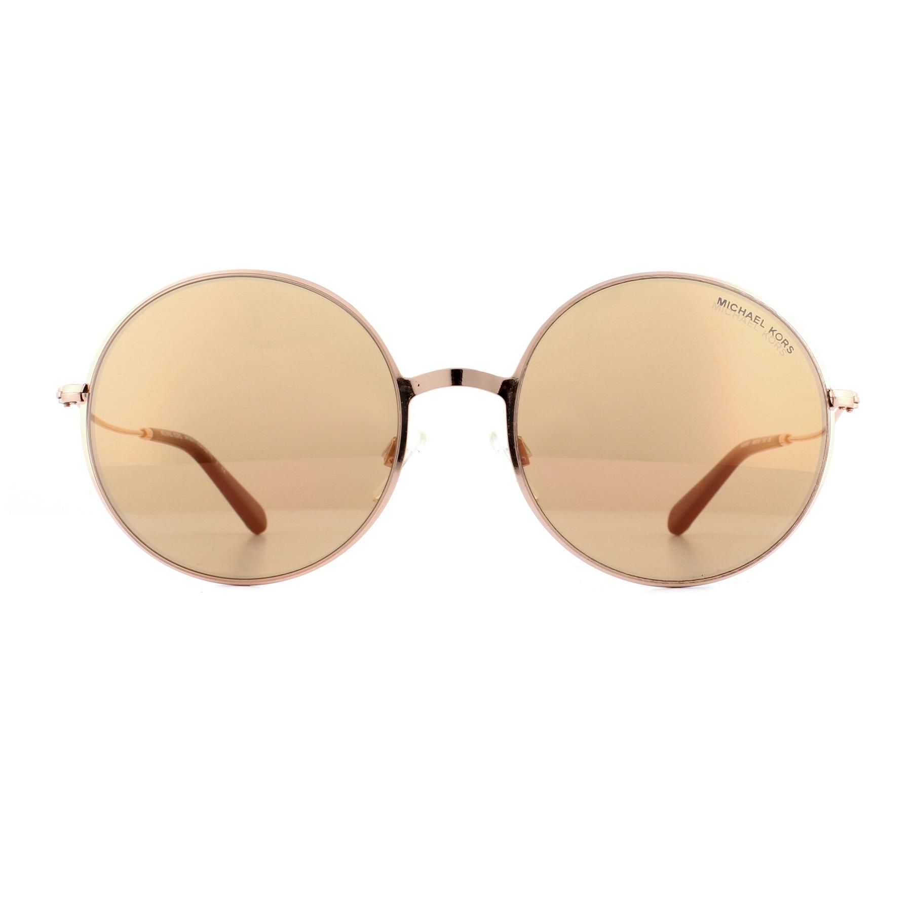 Michael Kors Sunglasses Kendall II 5017 1026R1 Rose Gold Rose Gold Flash   have a metal & plastic frame which is a Round shape and is for women