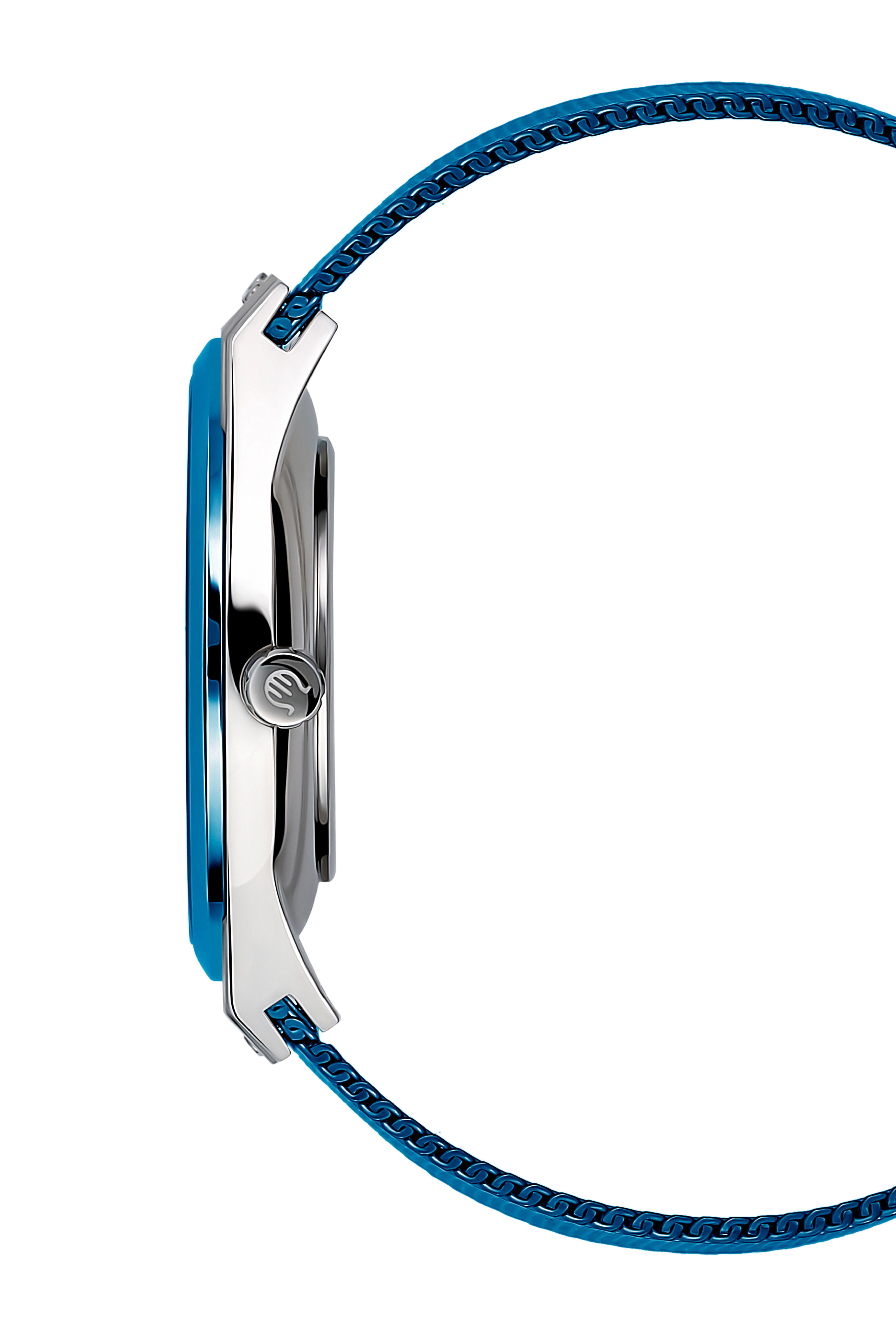This Orphelia Saffiano Multi Dial Watch for Men is the perfect timepiece to wear or to gift. It's Silver 41 mm Round case combined with the comfortable Blue Stainless steel watch band will ensure you enjoy this stunning timepiece without any compromise. Operated by a high quality Quartz movement and water resistant to 3 bars, your watch will keep ticking. GREAT DESIGN: ORPHELIA Saffiano Multi dial  watch with a Miyota Quartz movement includes a date display and has a mesh band. This watch features a 24 hour display. Perfect for parties, date nights and wearing in the office. PREMIUM QUALITY: By using high-quality materials  Glass: Mineral Glass  Case material: Stainless steel  Bracelet material: Stainless steel- Water resistant: 3 bars COMPACT SIZE: Case diameter: 41 mm  Height: 9 mm  Strap- Length: 22 cm  Width: 20 mm. Due to this practical handy size  the watch is absolutely for everyday use-Weight: 92 g