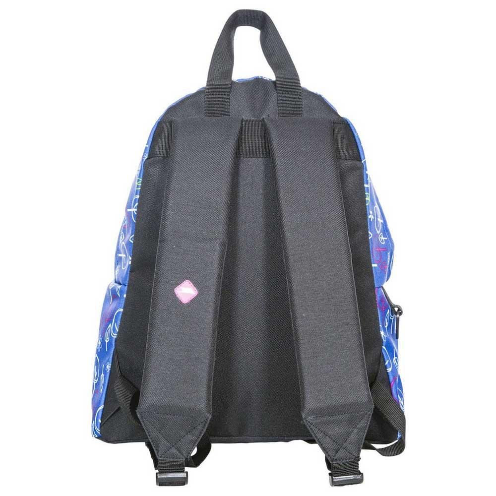 Kids 16 Litre backpack. 2 Zip compartments. 1 Internal money pocket. Padded shoulder straps. Top carry handle. Two zipped compartments - one main compartment and one front zipped pocket which is ideal for wallets, keys and pencil cases. There is also a useful internal money pocket, which will keep lunch money safe and secure. The shoulder straps are padded for extra comfort and protection. An additional top carry handle is also useful for transporting.