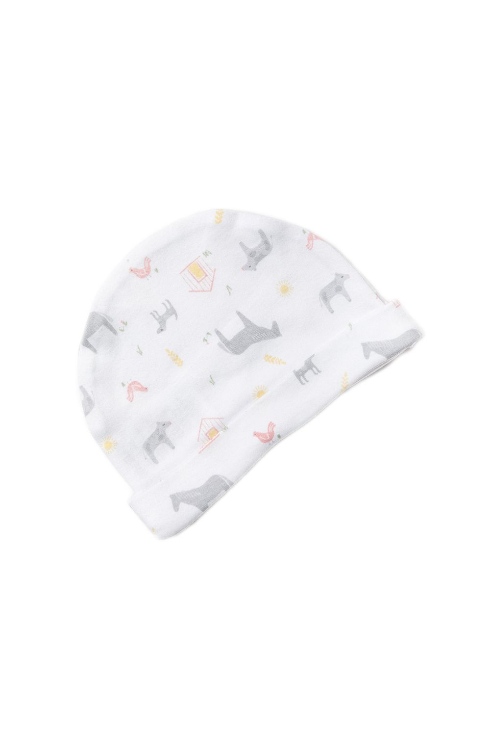 This Rock a Bye Baby Boutique ten-piece set features an adorable farm themed print on each item. The set includes spotted bodysuit with a farm animal motif, footed joggers and hat, a hooded blanket, a matching bib, and a cuddly cow toy, and three washcloths. The set also comes with a matching gift tag, to add a personal touch. Each item in the set is cotton with popper fastenings, keeping your little one comfortable. This set is the perfect gift set for the little one in your life.