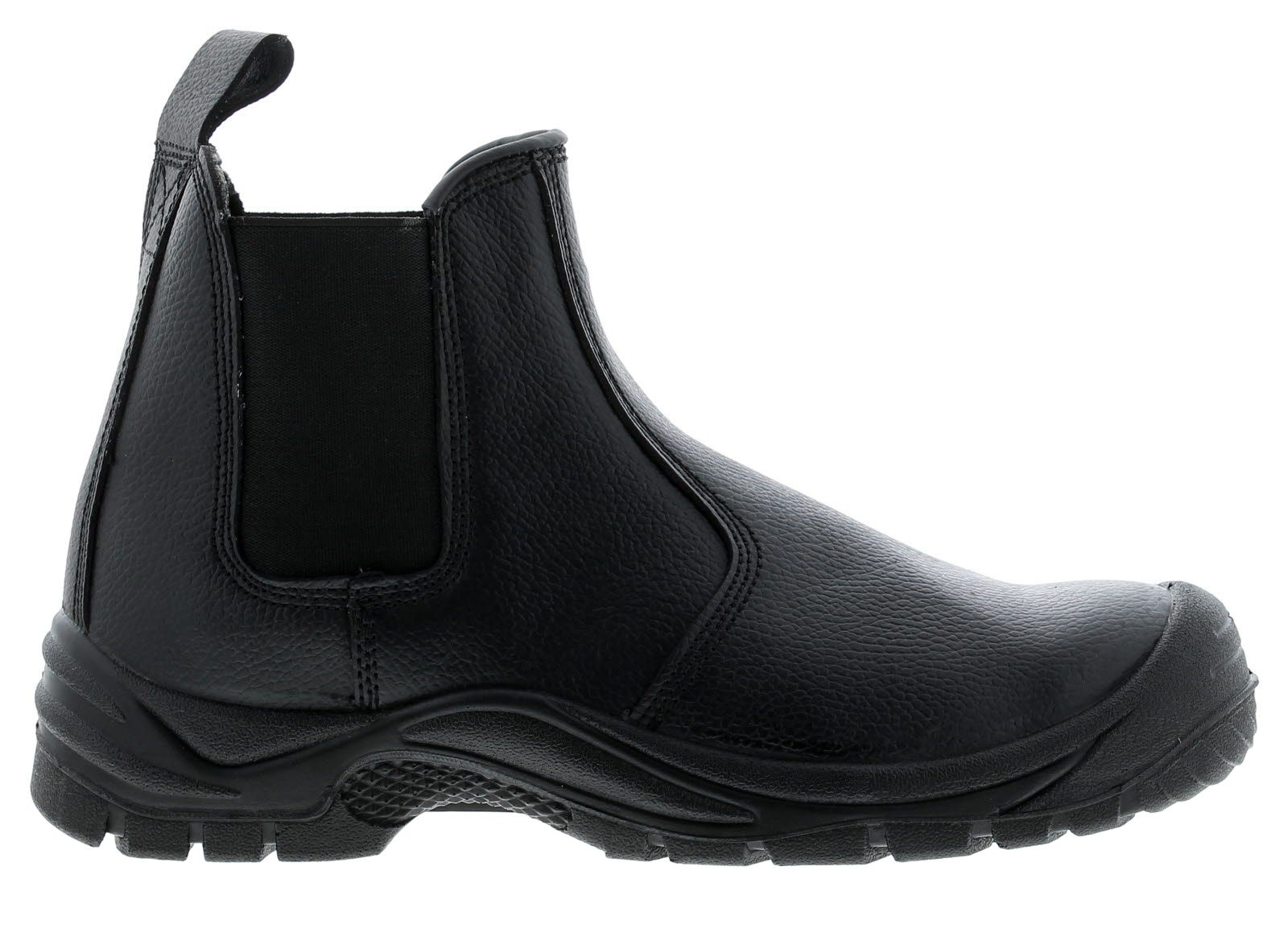 Tradesafe Gusset Mens Composite Toe Chelsea Style Safety Boots Black