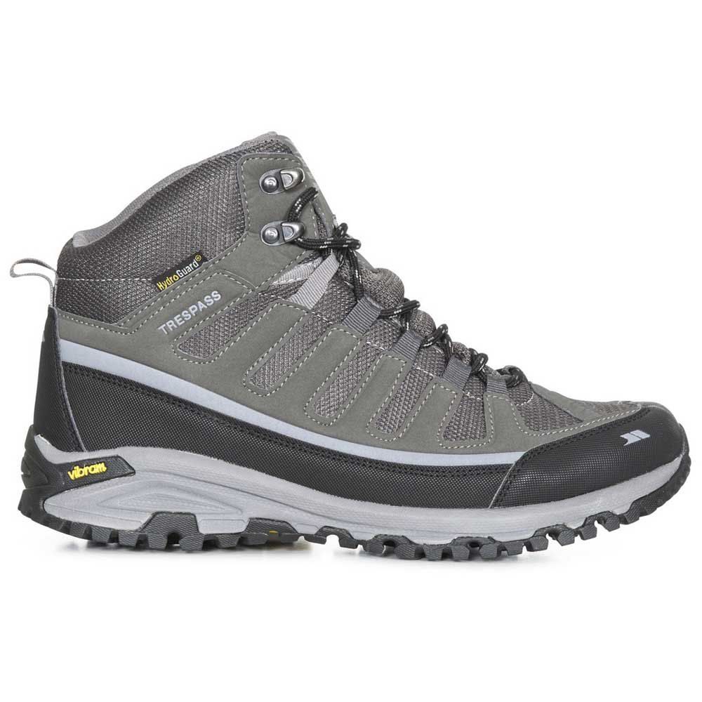 Mens hiking mid cut. Waterproof and breathable membrane. Gusseted tongue. Protective and durable all-round mudguard. Ankle supportive cushioned collar and tongue. Arch stabilising and supportive shank. Cushioned footbed. Upper: PU/Textile, Lining: Textile, Outsole: Vibram Moulded EVA/Phylon Rubber.