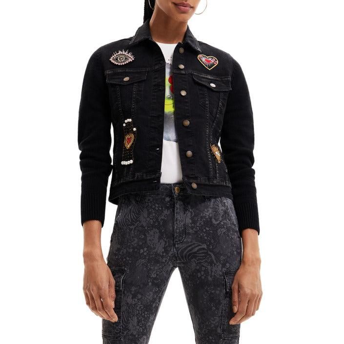 Brand: Desigual
Gender: Women
Type: Blazer
Season: Fall/Winter

PRODUCT DETAIL
• Color: black
• Fastening: buttons
• Sleeves: long
• Collar: classic
• Pockets: front pockets

COMPOSITION AND MATERIAL
• Composition: -10% acetate -68% cotton -18% polyester