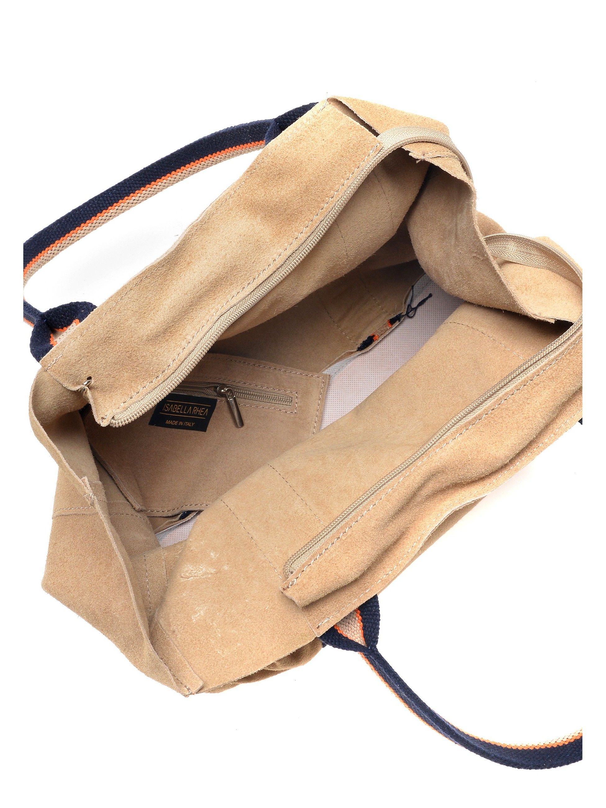 Top Handle Bag
100% suede
Top zip closure
Inner zip pocket
Dimensions (L): 28x36.5x11 cm
Handle: 43 cm
Shoulder strap: /