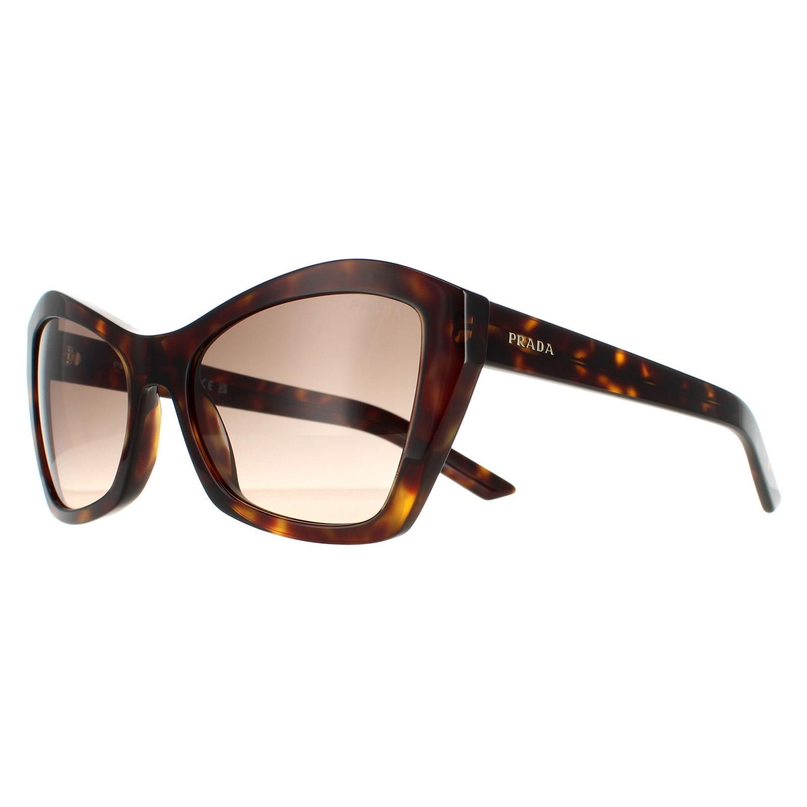 Prada Sunglasses PR 07XS 2AU3D0 Havana Brown Gray Gradient