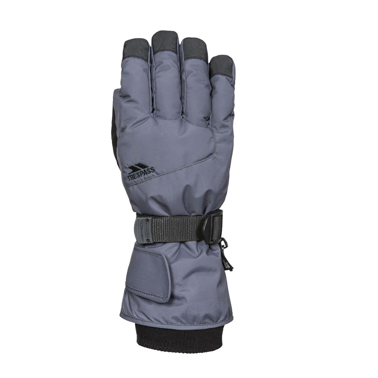 Unisex glove. Lightly padded. Adjustable wrist strap. Adjustable cuff tab. Glove retainer. Inner knitted cuff. Nose wipe. Waterproof, breathable. Shell: 100% Polyamide, Palm: 100% Polyurethane, Lining: 100% Polyester, Insulation: 3M Thinsulate.