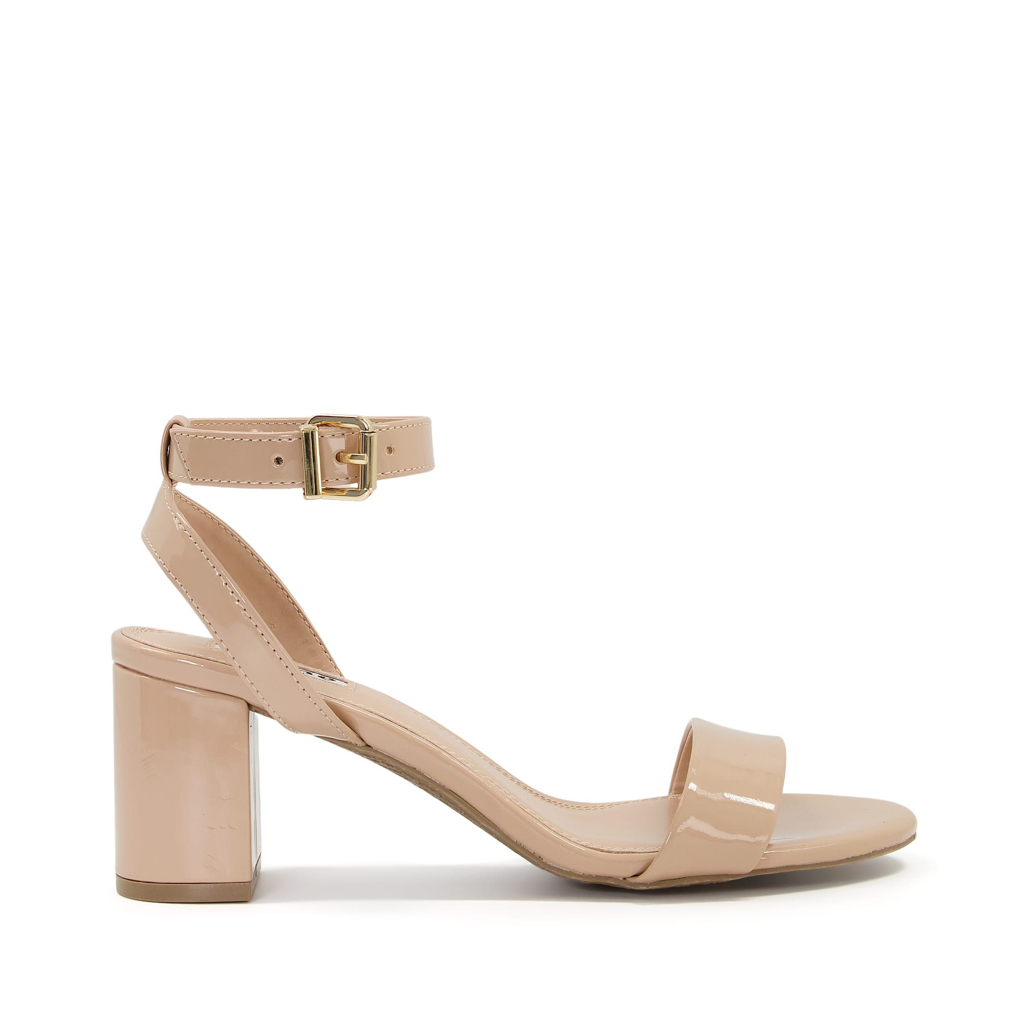 Meet your new wear-with-everything style. Comfortable and versatile, these sandals feature an adjustable ankle strap and rest on a block heel.