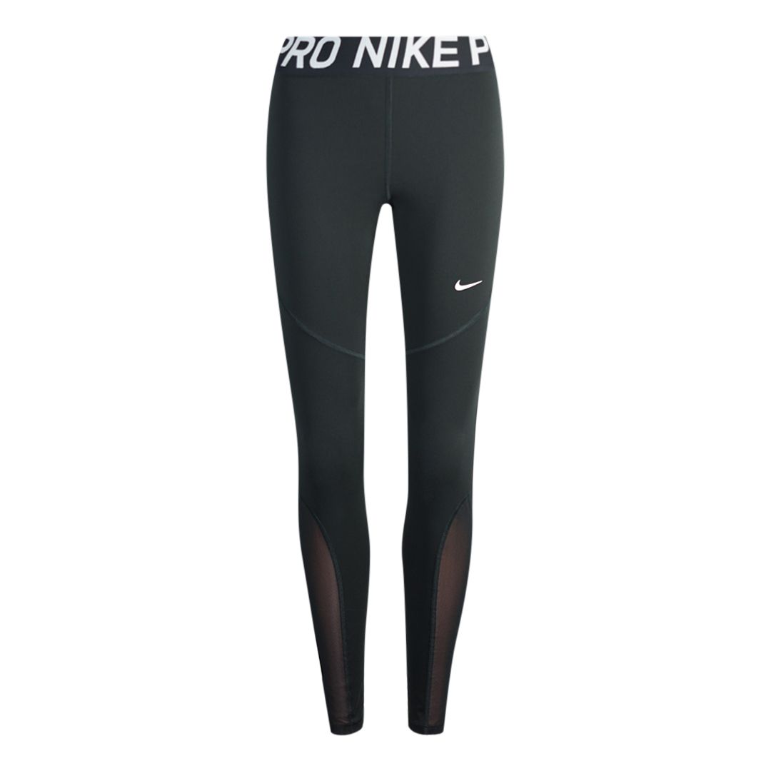 Nike Pro Mesh Full Length Running Black Leggings