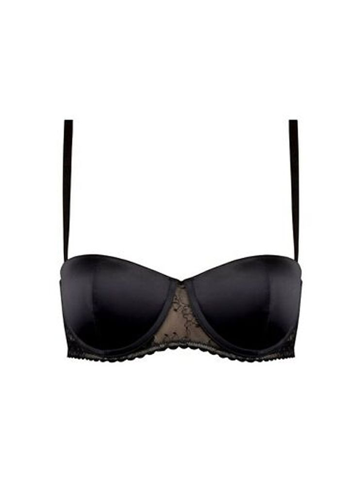 Look gorgeous in this Luxe balcony bra from Wonderbra.   This stunning padded bra with a combination of satin and lace will enhance your cleavage and create and enivable lift.  This bra is underwired for support and uplift and has fully adjustable straps.