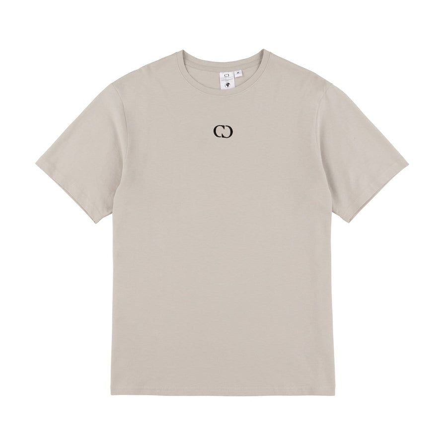 CD Eco Essentials T-shirt in Stone. Clean design with a subtle embroidered center logo. Part of the new CD Eco Essentials range, made from 100% organic cotton, cut in a regular fit for maximum everyday comfort. All trims, labels and threads are either recycled or responsibly sourced. Product packaging is bio-degradable, helping to preserve both your new garment and the environment. Ribbed crew neck. 100% Organic Cotton. Charcoal. Size+Fit: Regular Fit