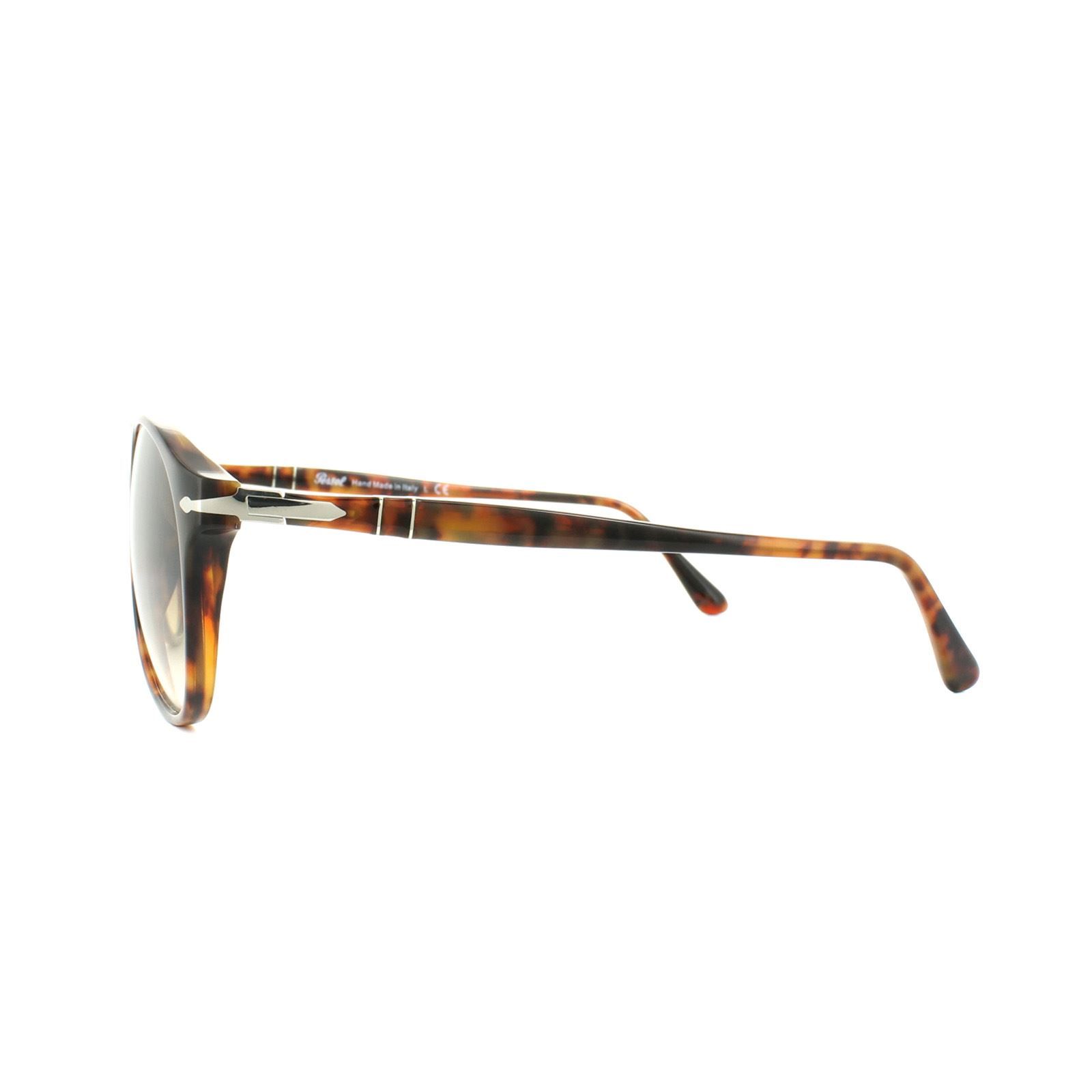 Persol Sunglasses 6649S 108/51 Caffe Brown Brown Gradient is a another updated version of the classic 649 model with a meflecto flex system on the hinge and at the bridge for a very flexible, thus comfortable fit, perfect for all day wear.