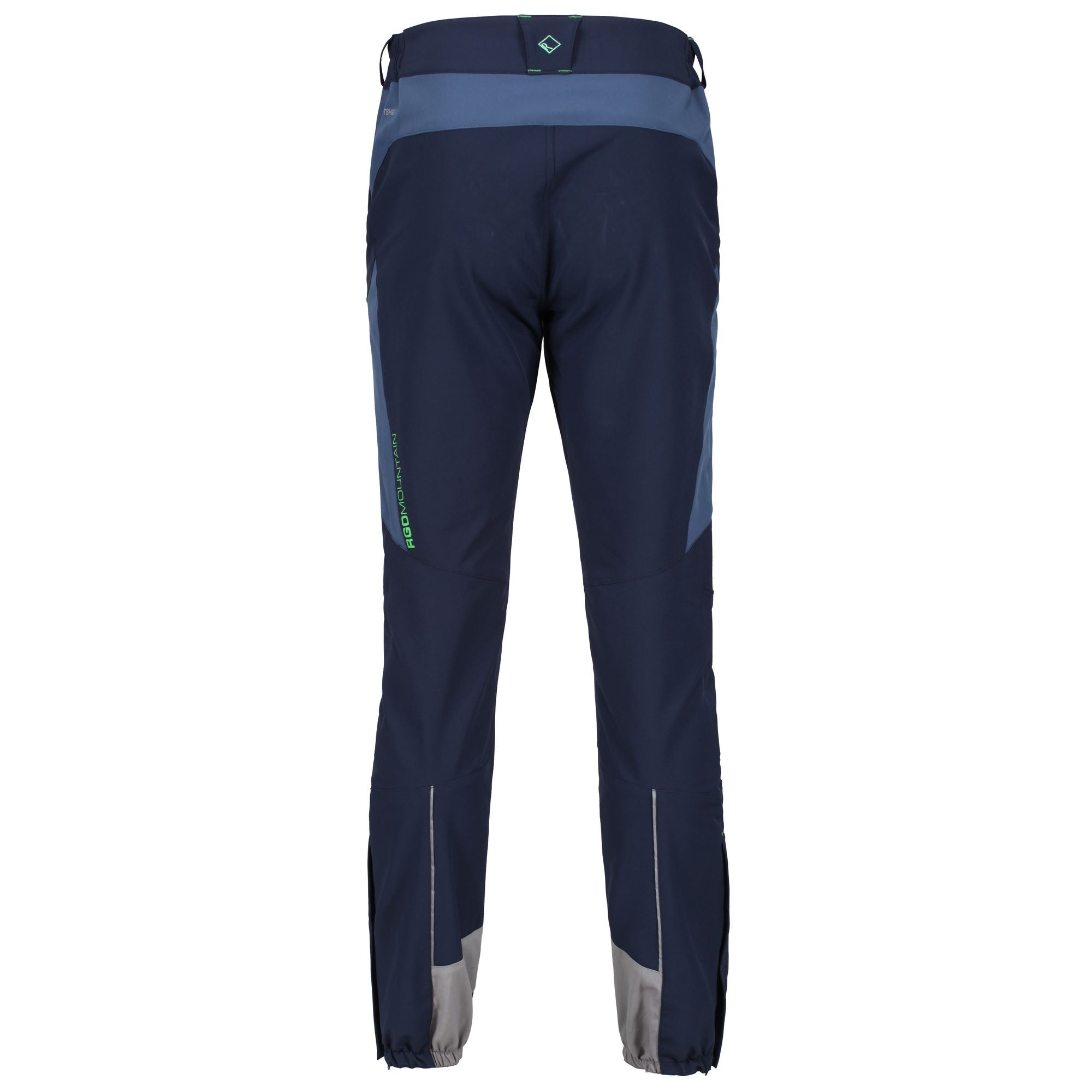 Mens trousers that deliver outstanding durability, mobility and weather protection. Durable water repellent finish finish. 2 zipped pockets. Part elasticated waist. Articulated knees for ease of movement. Materials: 91% polyester, 9% elastane.