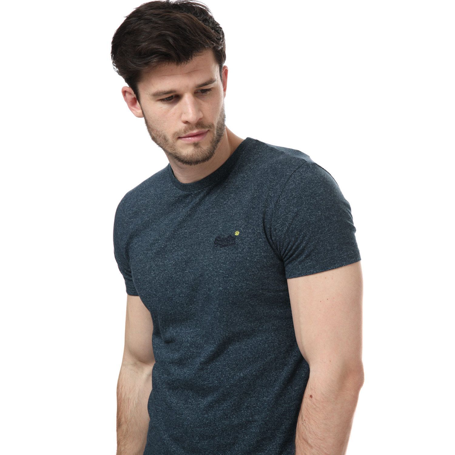 Superdry geborduurd Vintage T-shirt voor heren, marineblauw