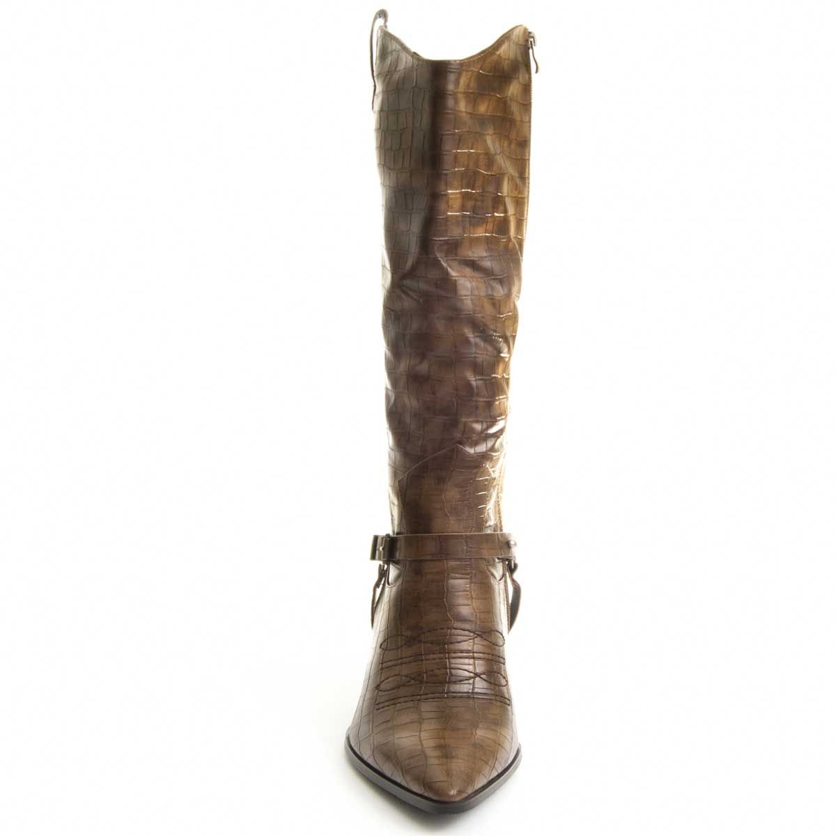 Montevita Laddy Knee High Boot in Brown
