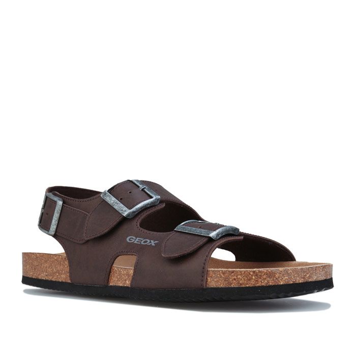 Men's Geox Ghita Sandals in Brown