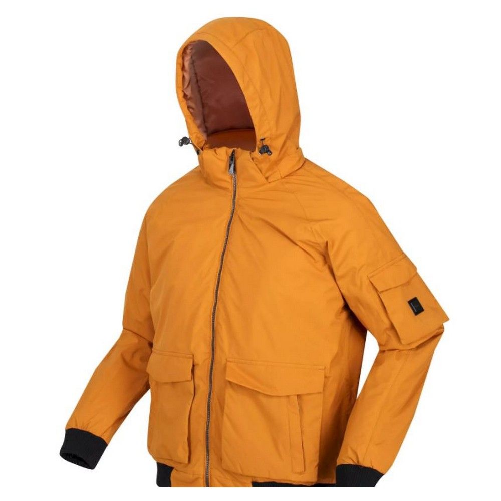 Material: 100% Polyester. Fabric: Stretch. Design: Logo. Fabric Technology: Breathable, Durable, Isotex 8000, Thermo-Guard, Warmloft, Waterproof, Windproof. Insulated, Taped Seams. Neckline: Hooded. Sleeve-Type: Long-Sleeved. Cuff: Ribbed. Hood Features: Concealed, Grown On Hood, Toggle Adjuster. Pockets: 1 Internal Pocket, 2 Lower Pockets, Snap Fastening, Flap Closure, 1 Handwarmer Pocket. Fastening: Full Zip. 8000g/m²/24hrs. Hem: Ribbed. Sustainability: Made from Recycled Materials.