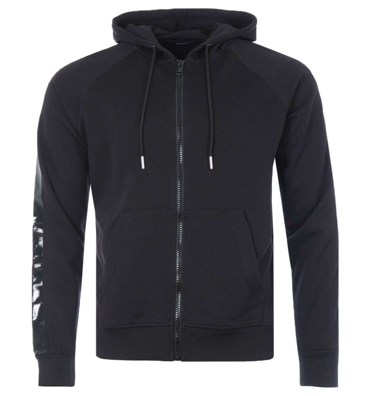 Diesel S-Gimk Zip Up Hooded Sweatshirt - Black