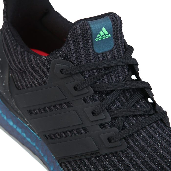 Men's adidas UltraBOOST Running Shoes in black green