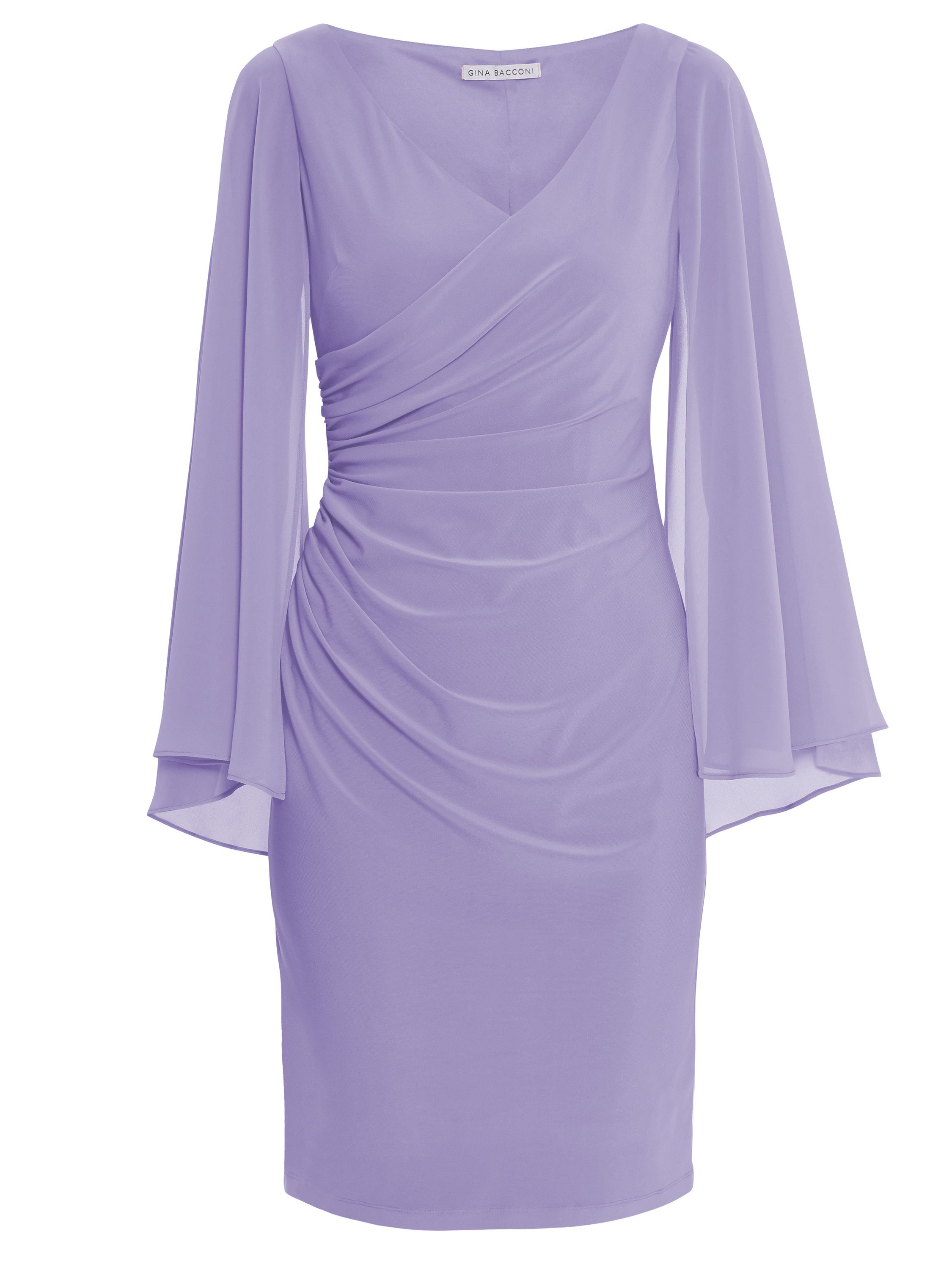 Idina Jersey And Chiffon Dress